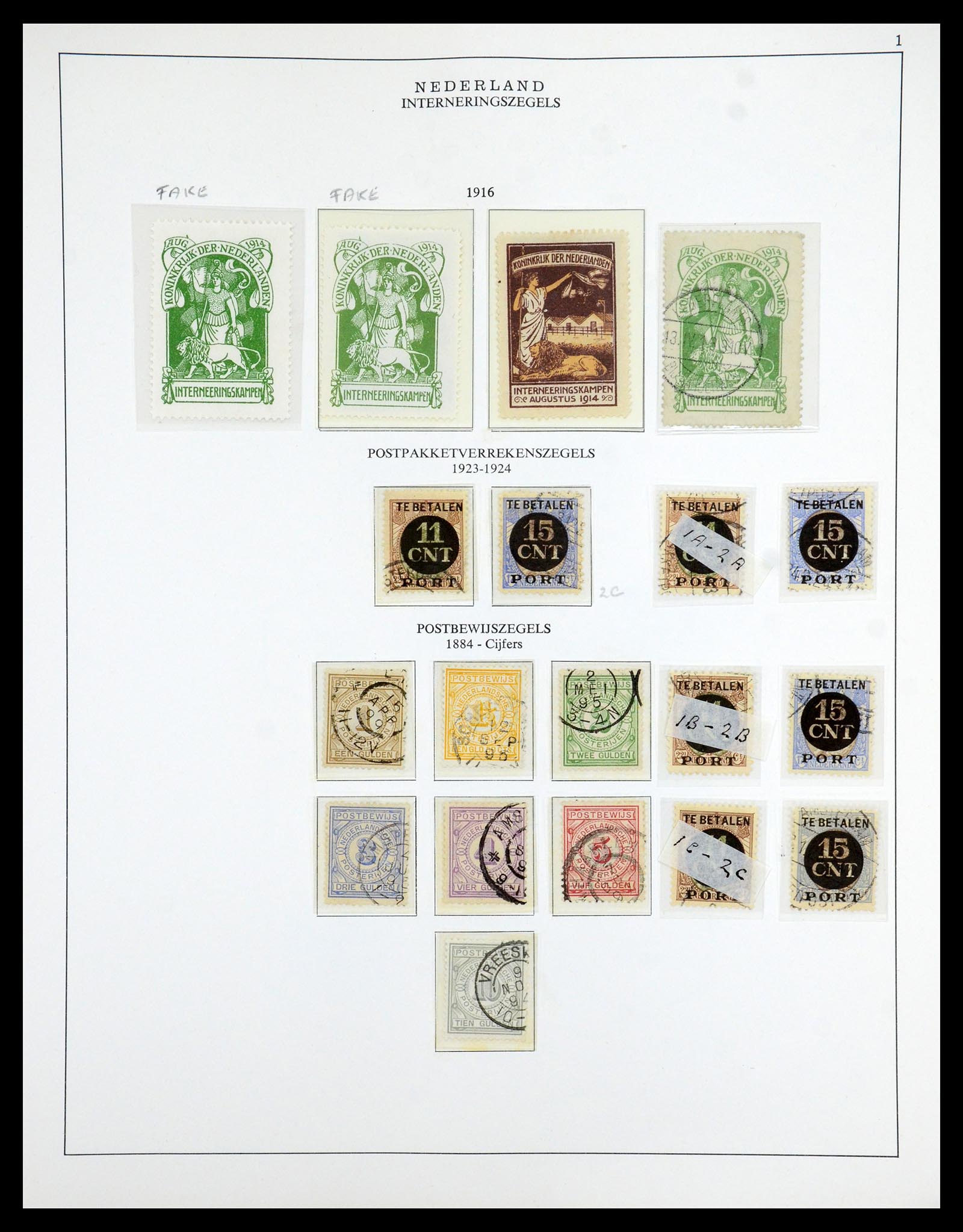 35938 104 - Postzegelverzameling 35938 Nederland 1852-1975.