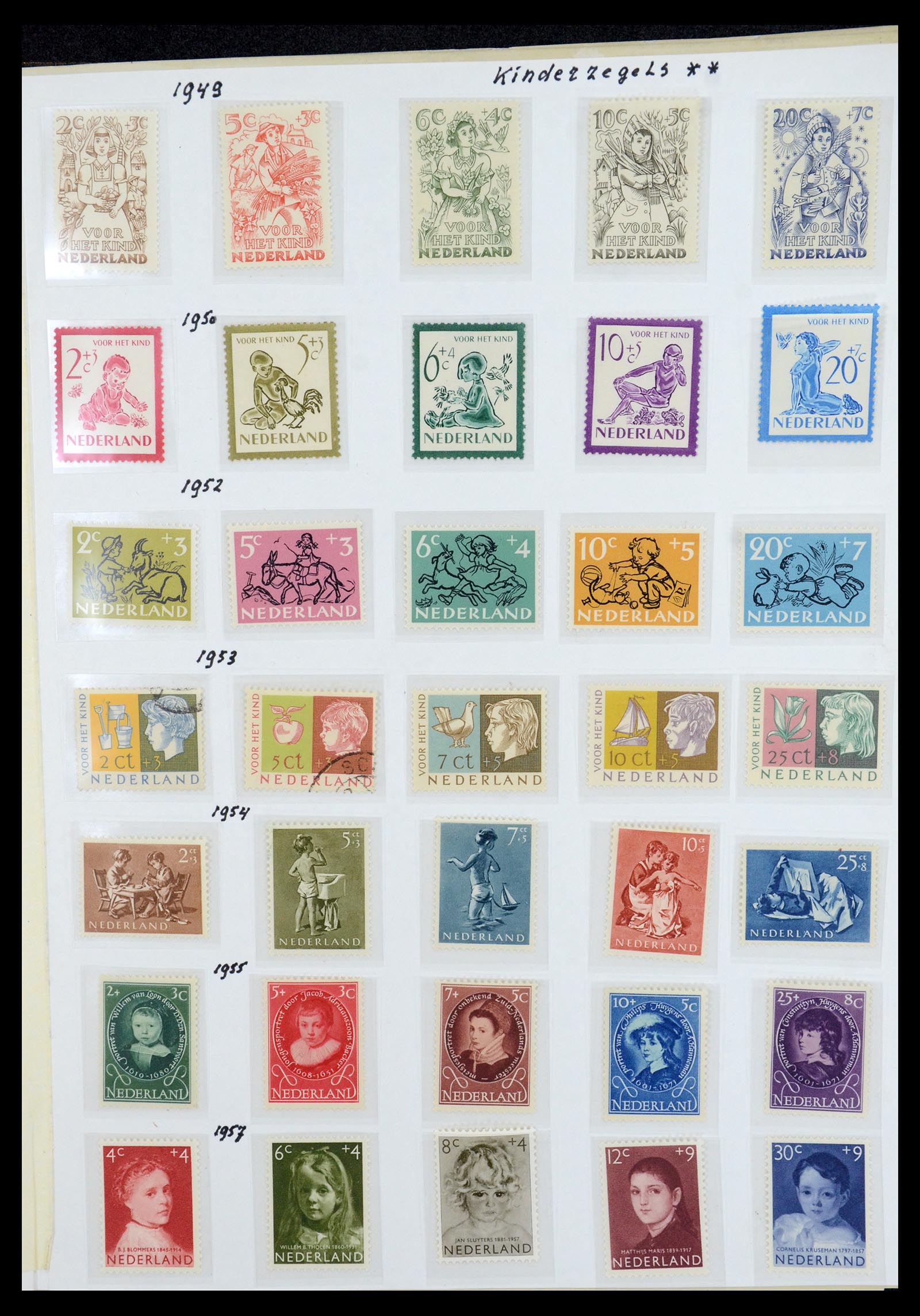 35940 001 - Postzegelverzameling 35940 Nederland en overzeese gebiedsdelen 1852-1