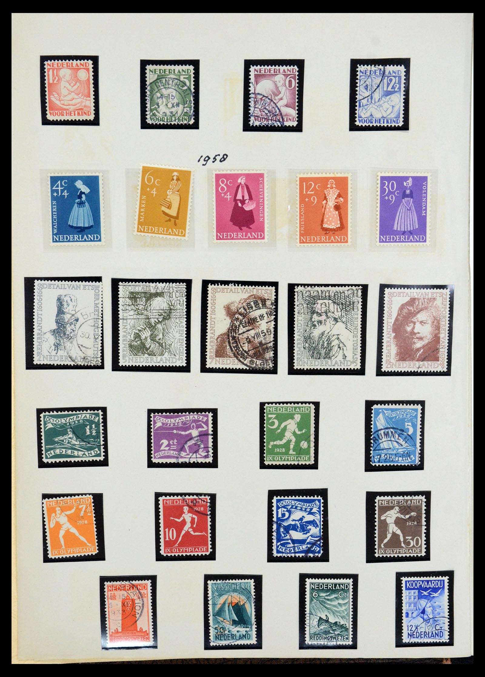 35940 002 - Postzegelverzameling 35940 Nederland en overzeese gebiedsdelen 1852-1