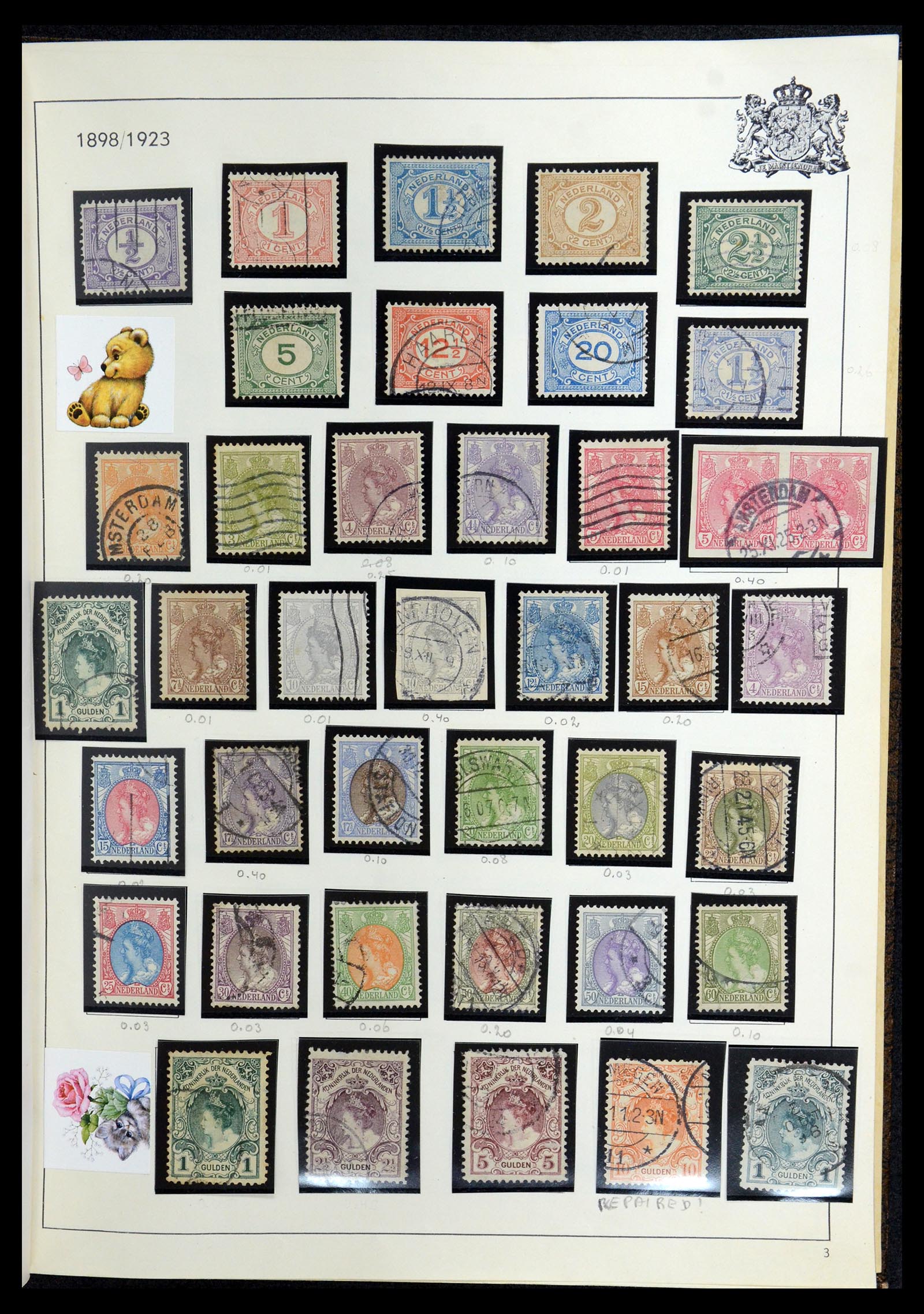 35940 007 - Postzegelverzameling 35940 Nederland en overzeese gebiedsdelen 1852-1