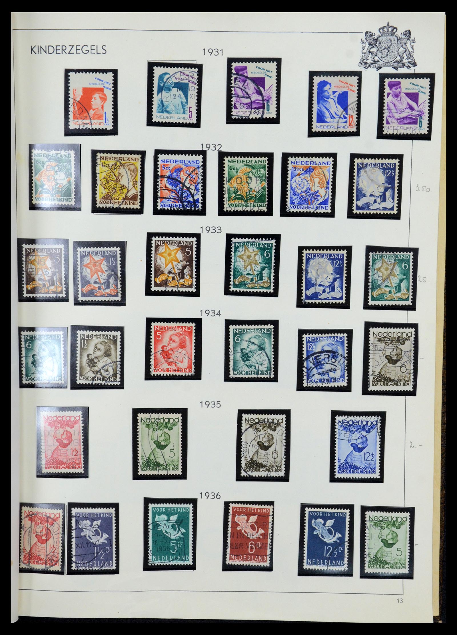 35940 017 - Stamp Collection 35940 Netherlands and territories 1852-1958.