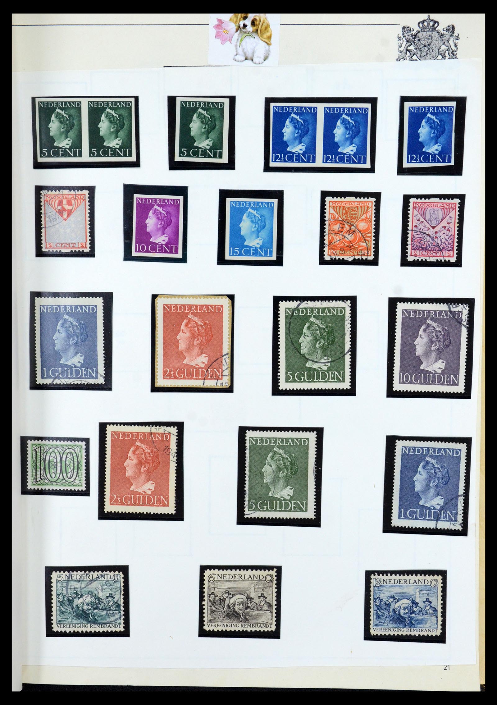 35940 024 - Postzegelverzameling 35940 Nederland en overzeese gebiedsdelen 1852-1