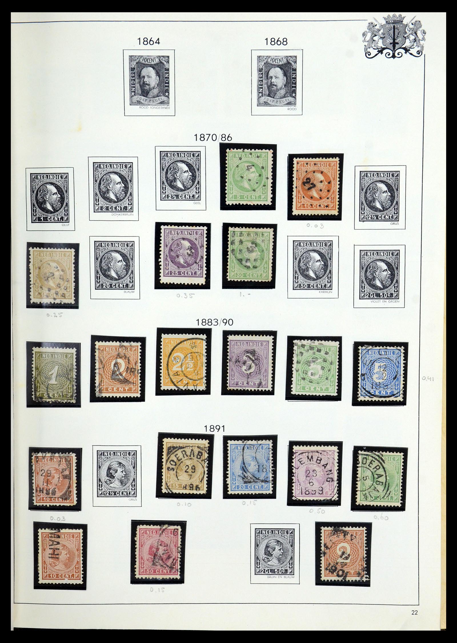 35940 025 - Postzegelverzameling 35940 Nederland en overzeese gebiedsdelen 1852-1