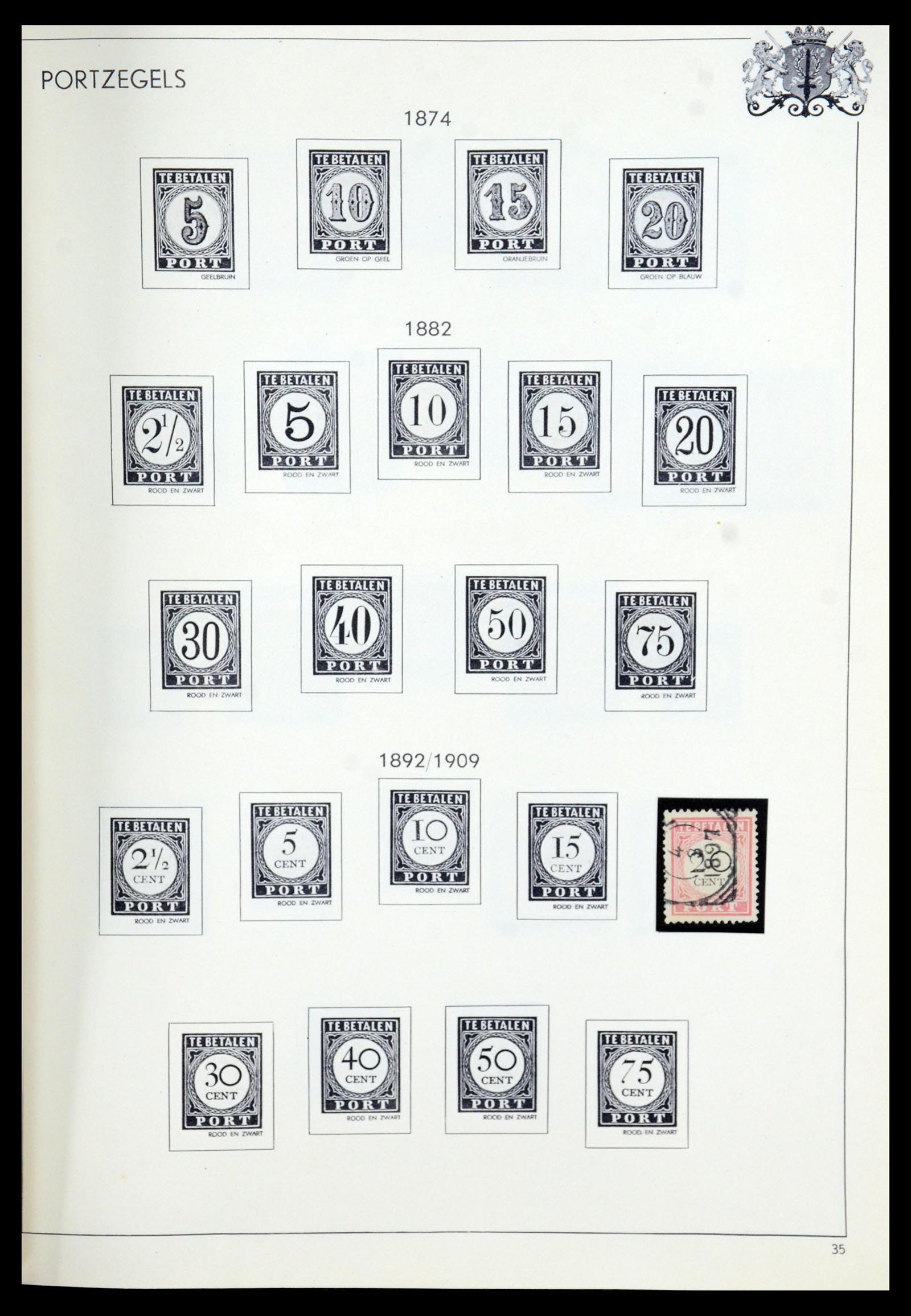 35940 037 - Postzegelverzameling 35940 Nederland en overzeese gebiedsdelen 1852-1