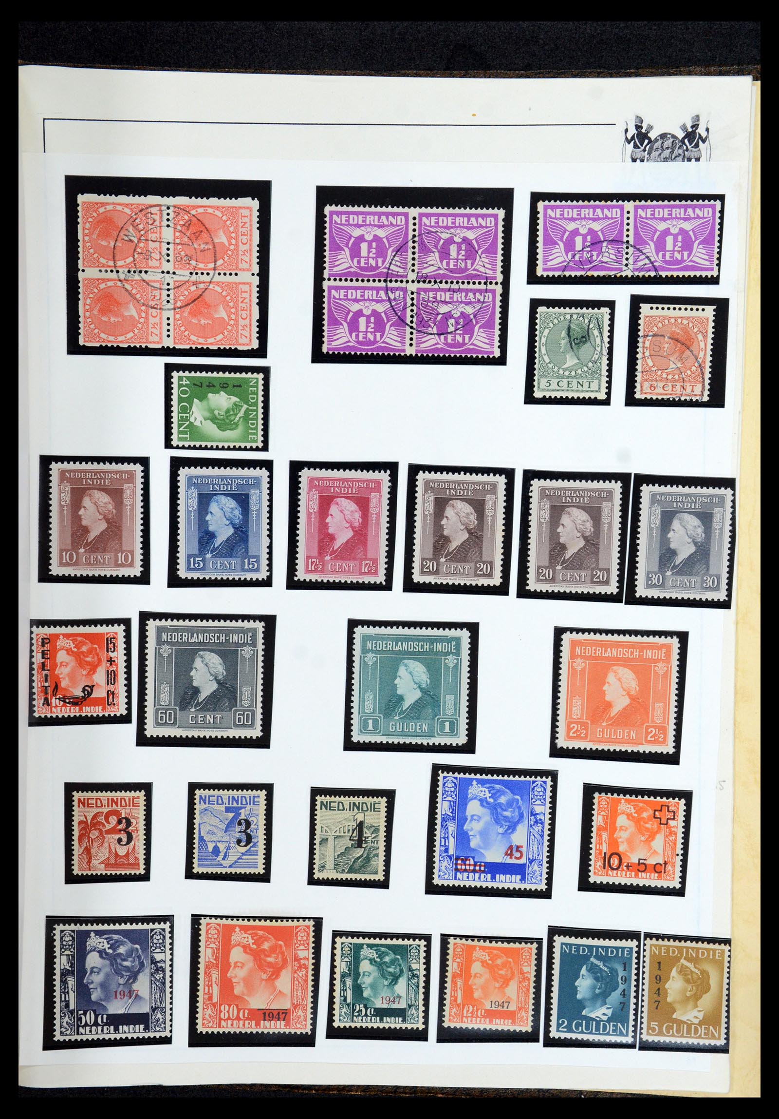 35940 063 - Stamp Collection 35940 Netherlands and territories 1852-1958.