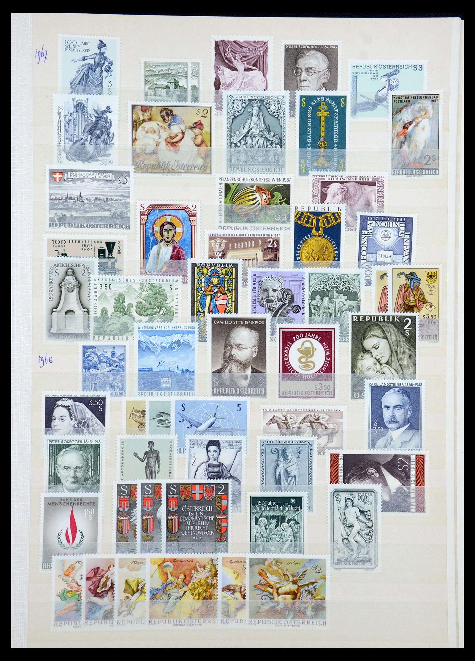 35941 020 - Postzegelverzameling 35941 Wereld postfris vanaf 1950.