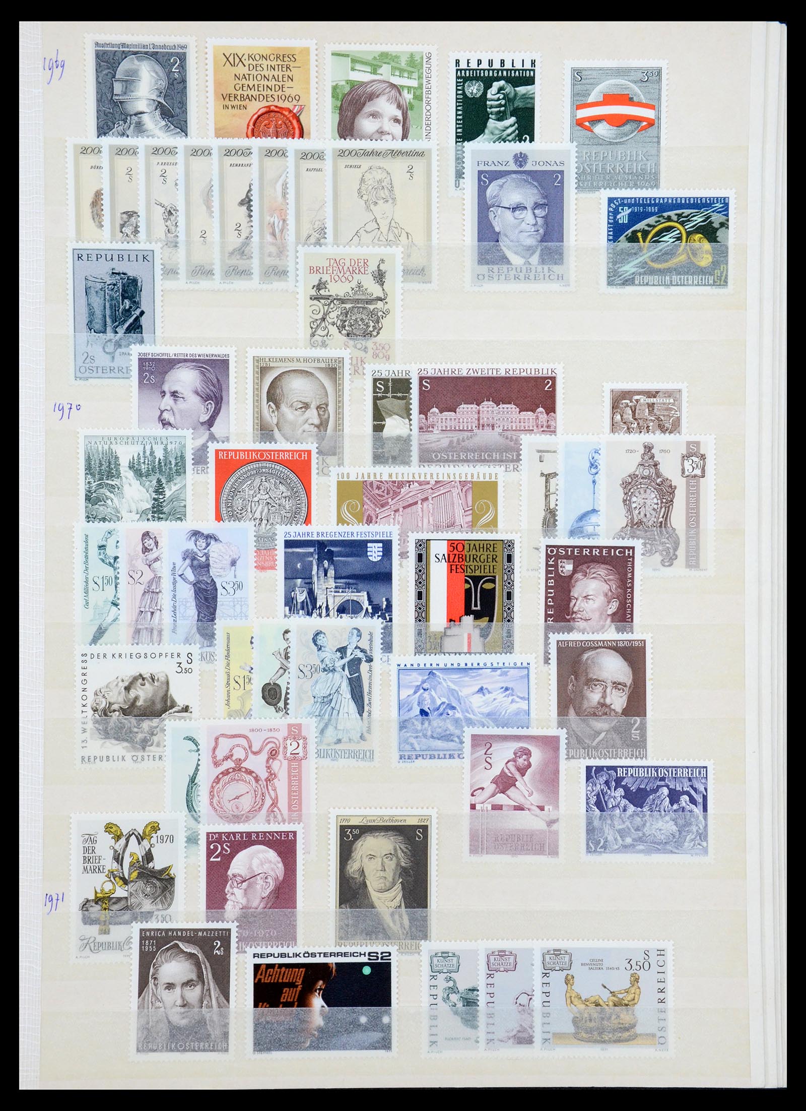 35941 022 - Postzegelverzameling 35941 Wereld postfris vanaf 1950.