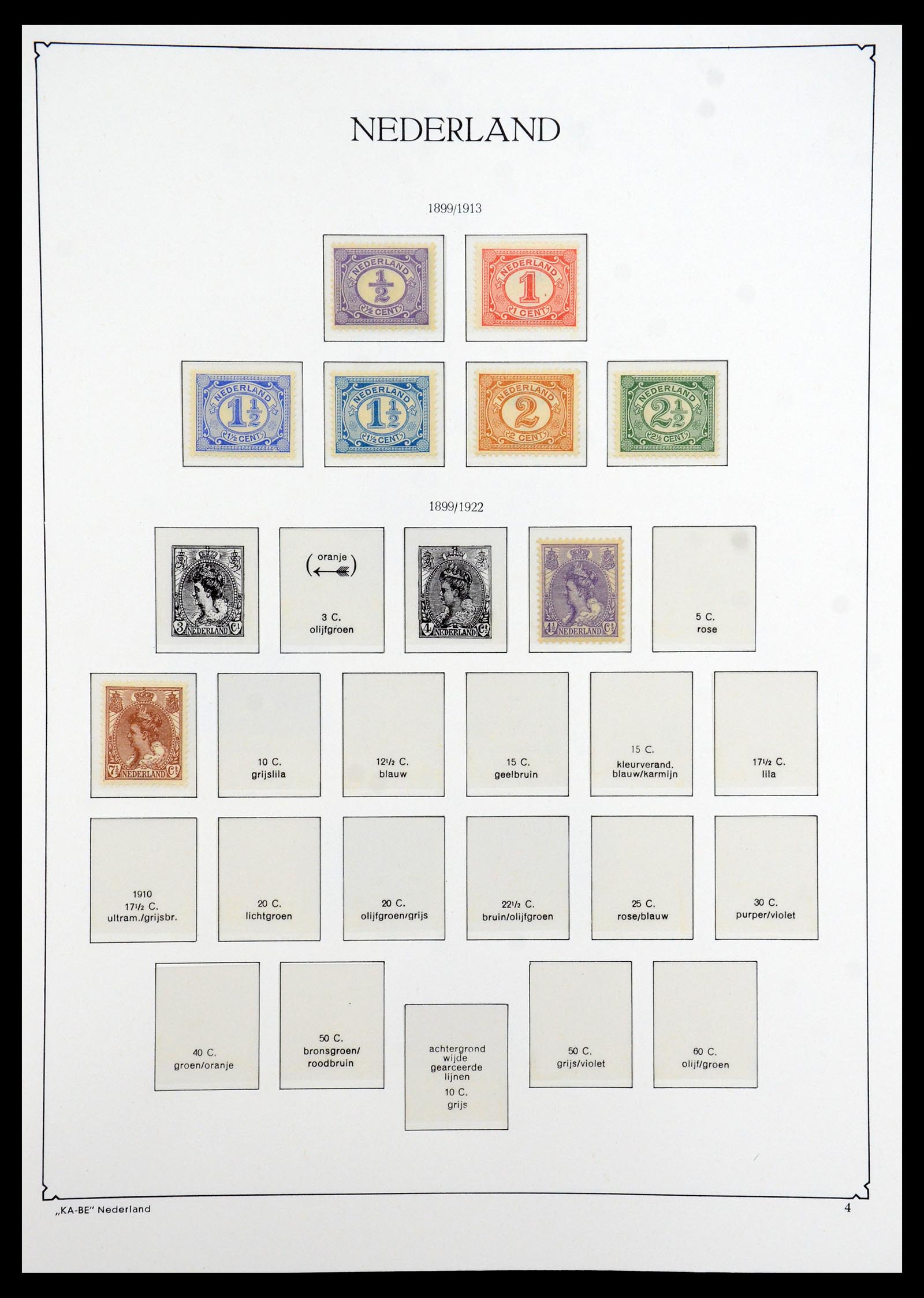 35942 002 - Postzegelverzameling 35942 Nederland 1899-1984.