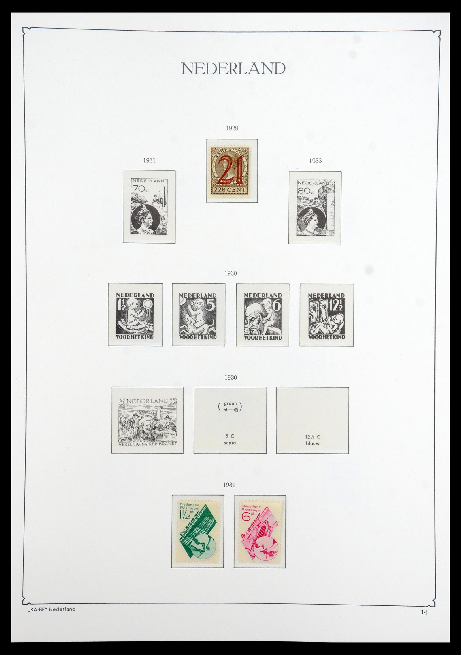 35942 011 - Postzegelverzameling 35942 Nederland 1899-1984.