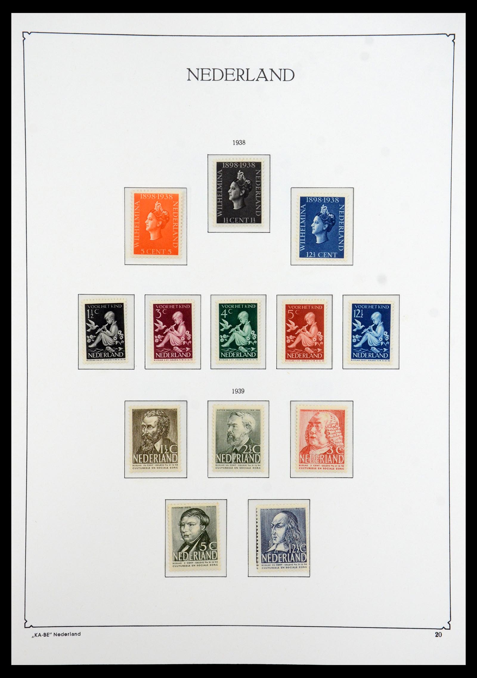 35942 016 - Postzegelverzameling 35942 Nederland 1899-1984.