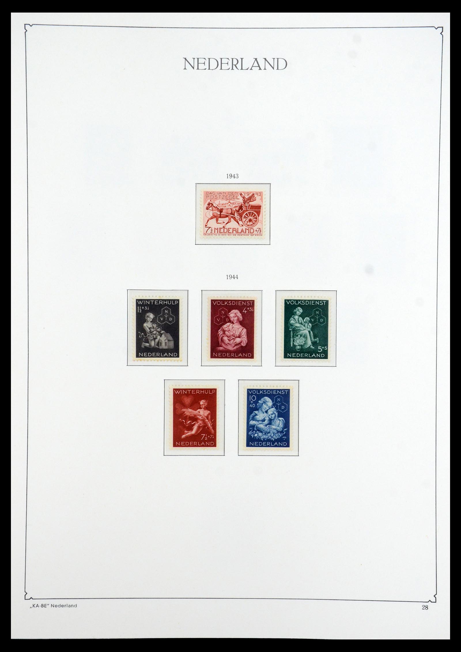 35942 025 - Postzegelverzameling 35942 Nederland 1899-1984.
