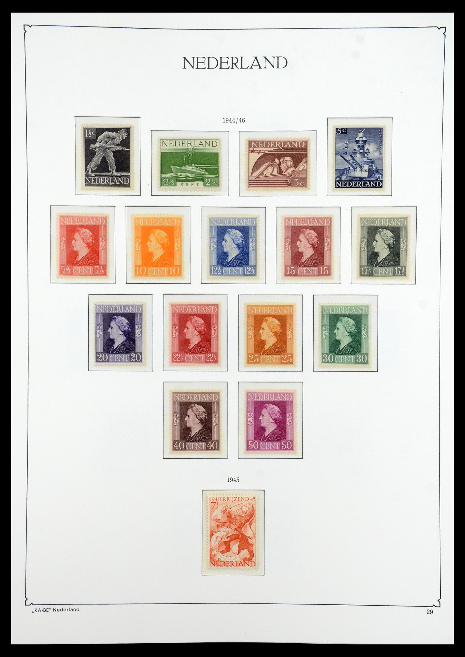 35942 026 - Postzegelverzameling 35942 Nederland 1899-1984.