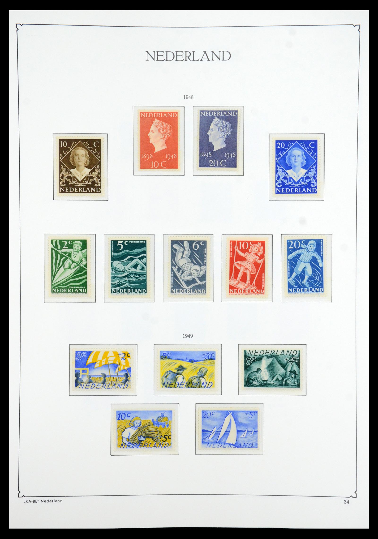 35942 031 - Postzegelverzameling 35942 Nederland 1899-1984.