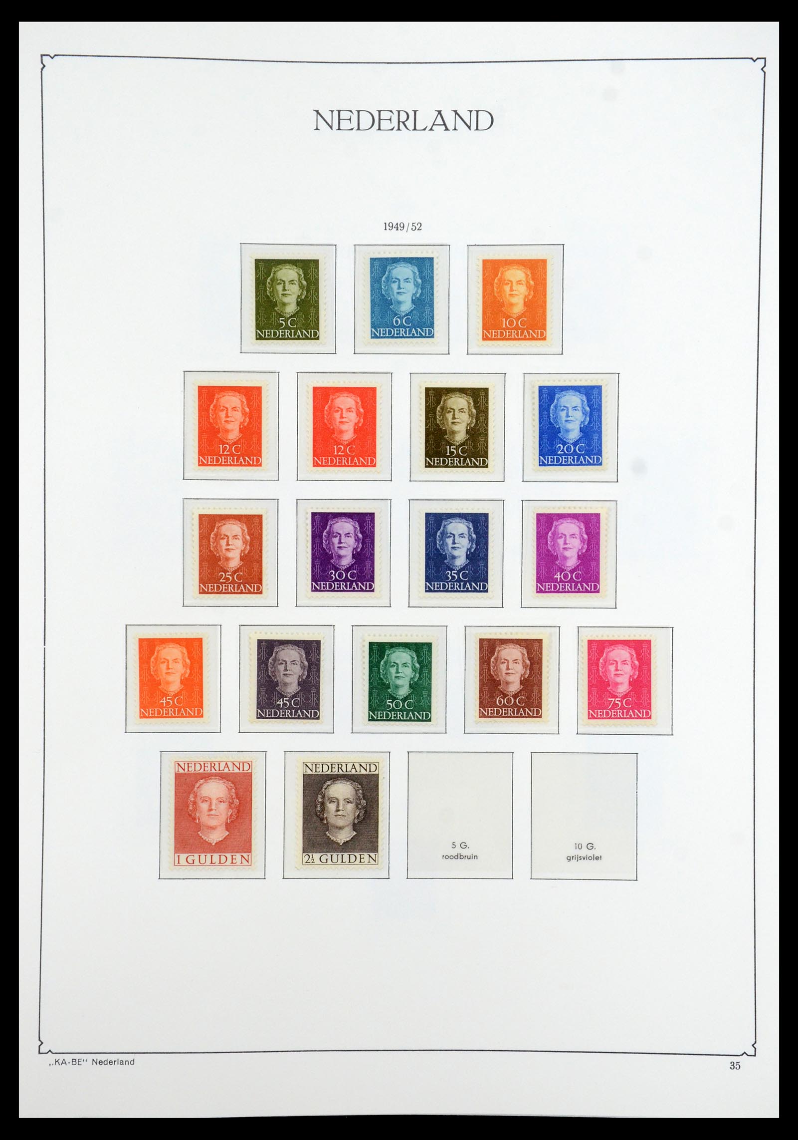 35942 032 - Postzegelverzameling 35942 Nederland 1899-1984.