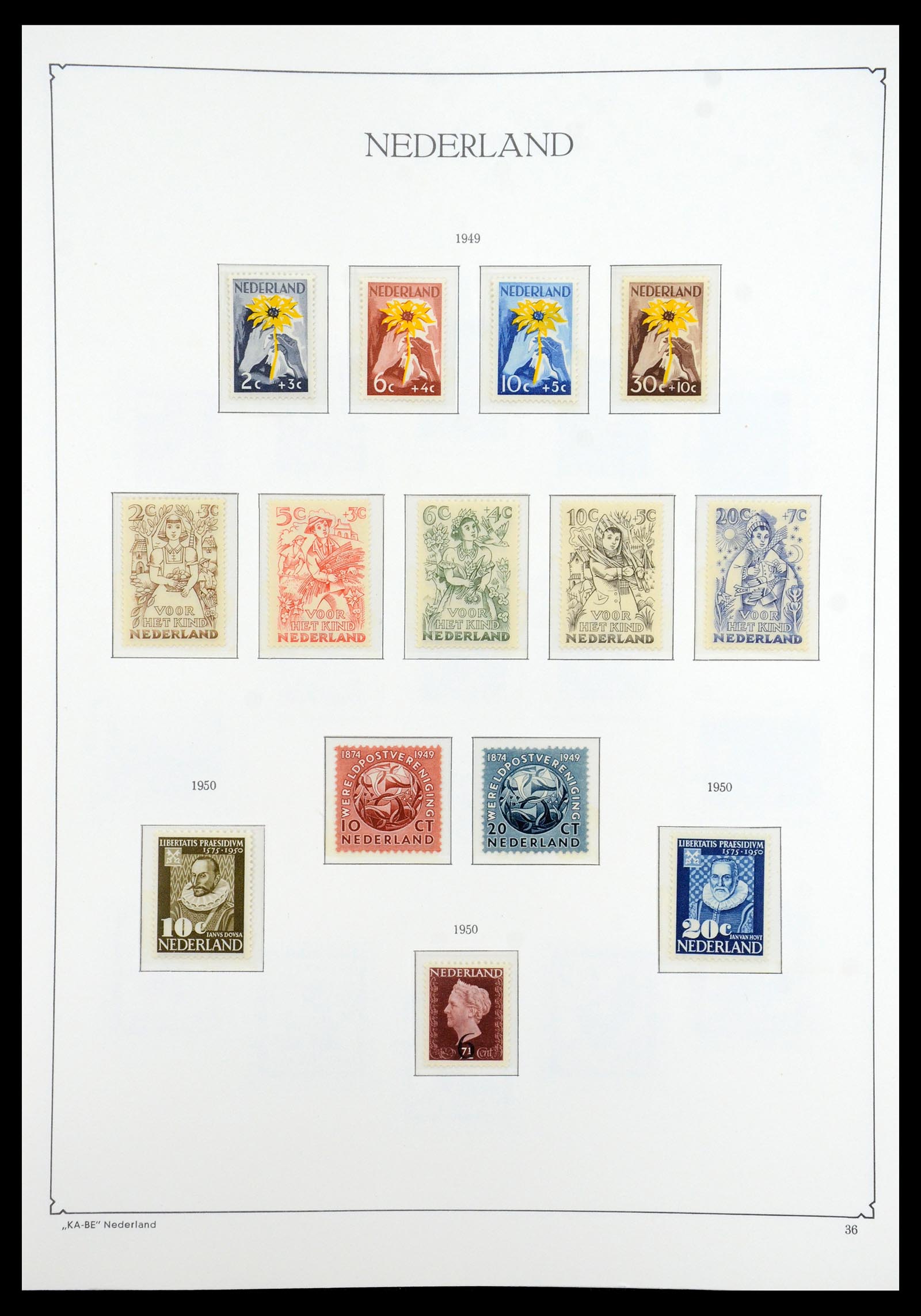 35942 033 - Postzegelverzameling 35942 Nederland 1899-1984.