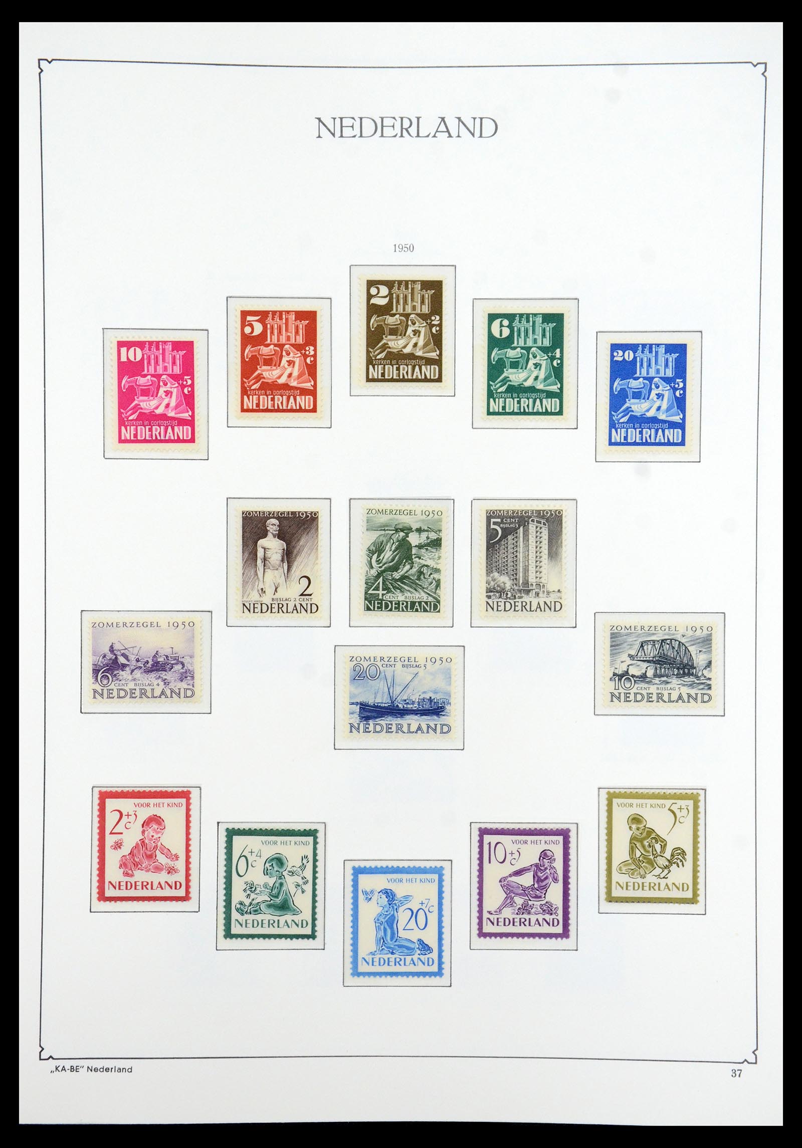 35942 034 - Postzegelverzameling 35942 Nederland 1899-1984.