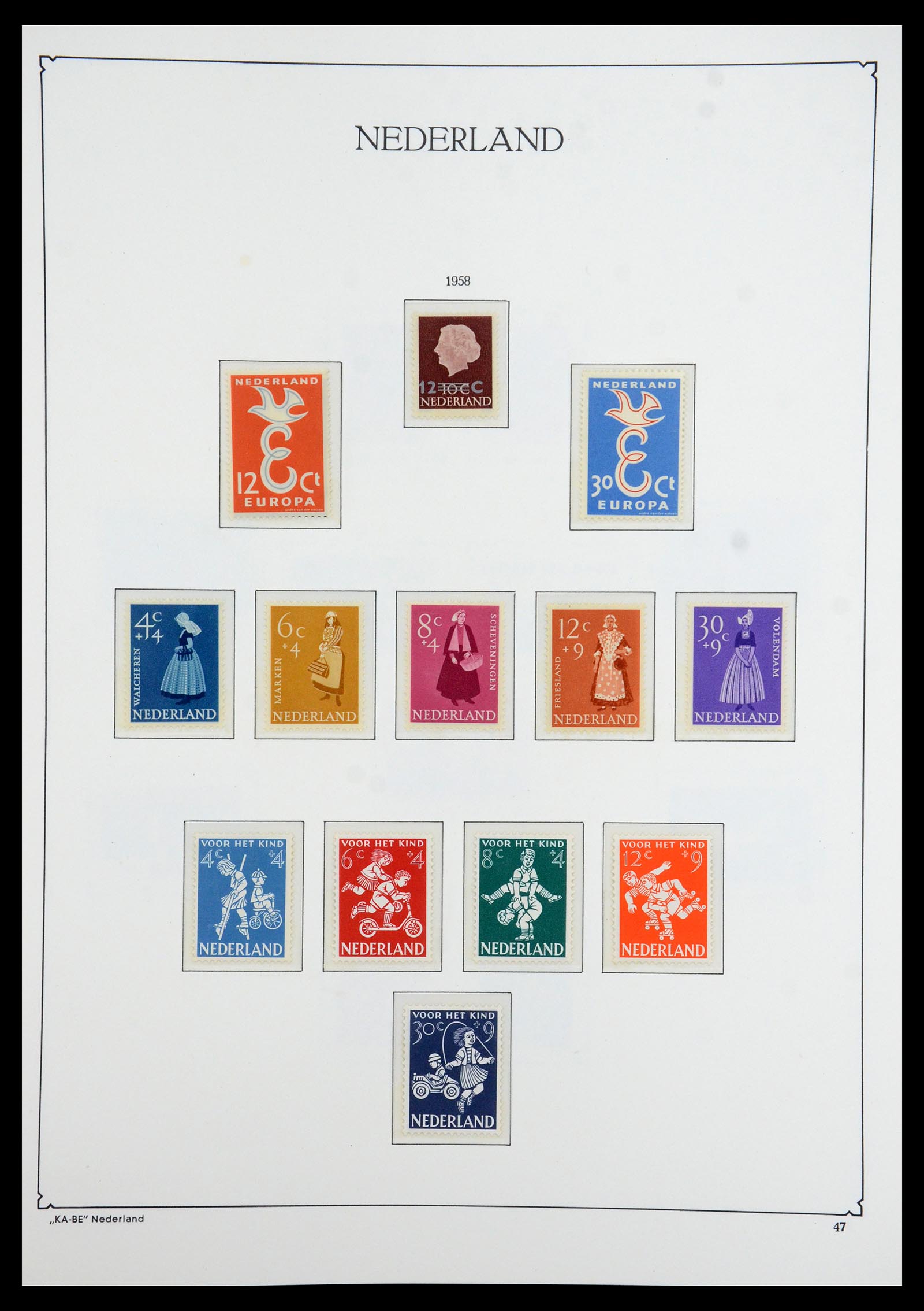 35942 044 - Postzegelverzameling 35942 Nederland 1899-1984.