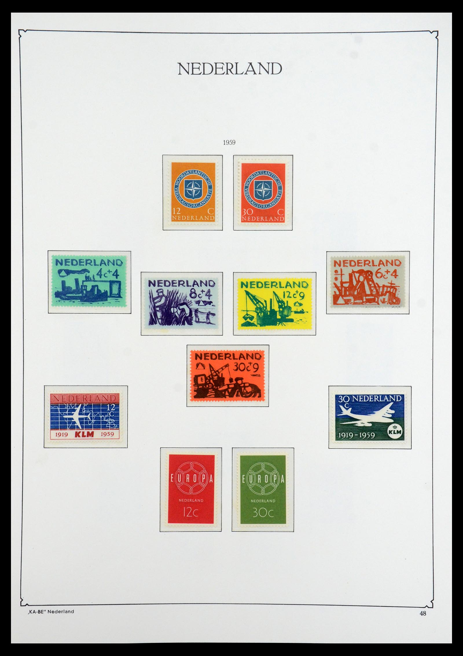 35942 045 - Postzegelverzameling 35942 Nederland 1899-1984.