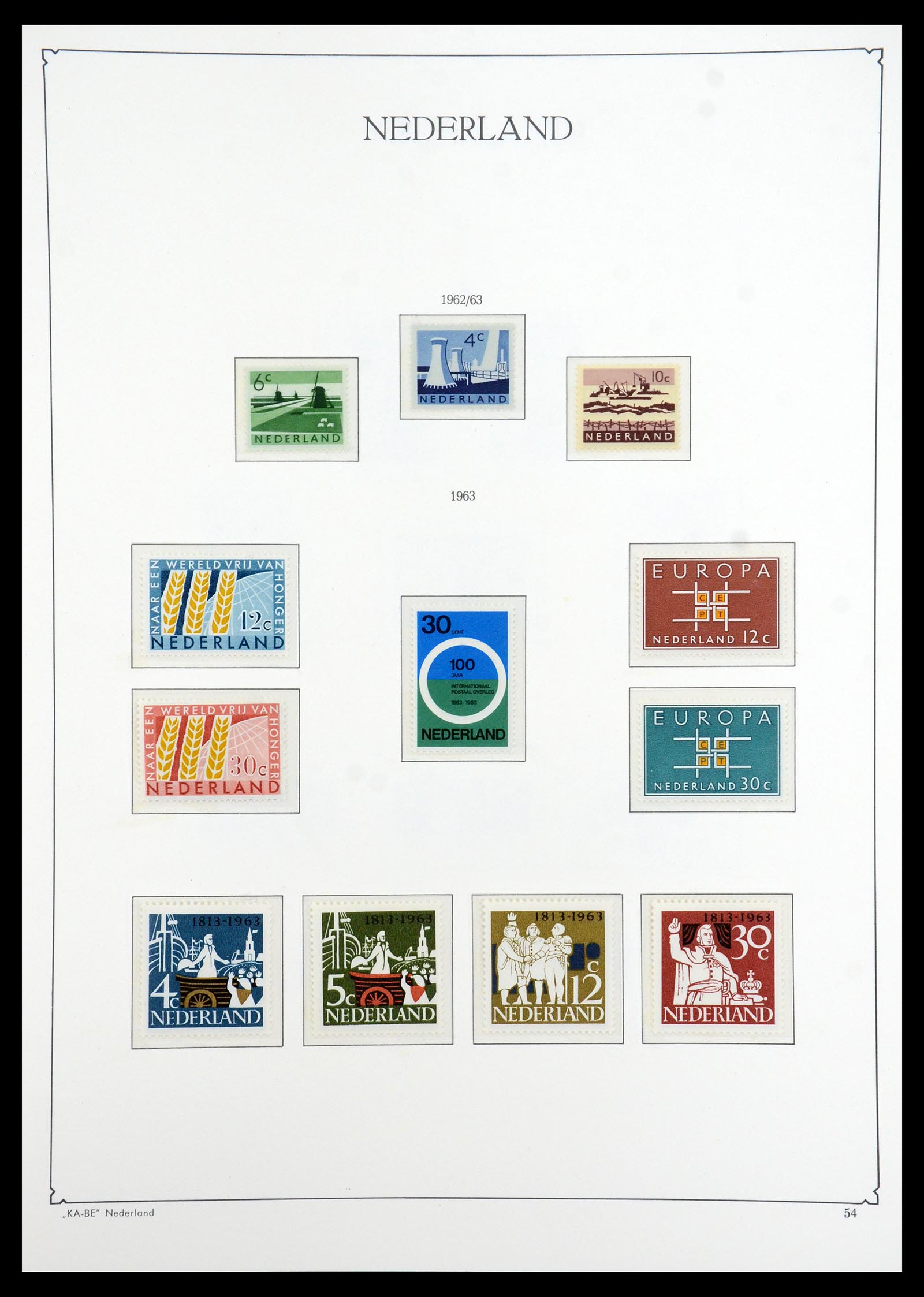 35942 051 - Postzegelverzameling 35942 Nederland 1899-1984.