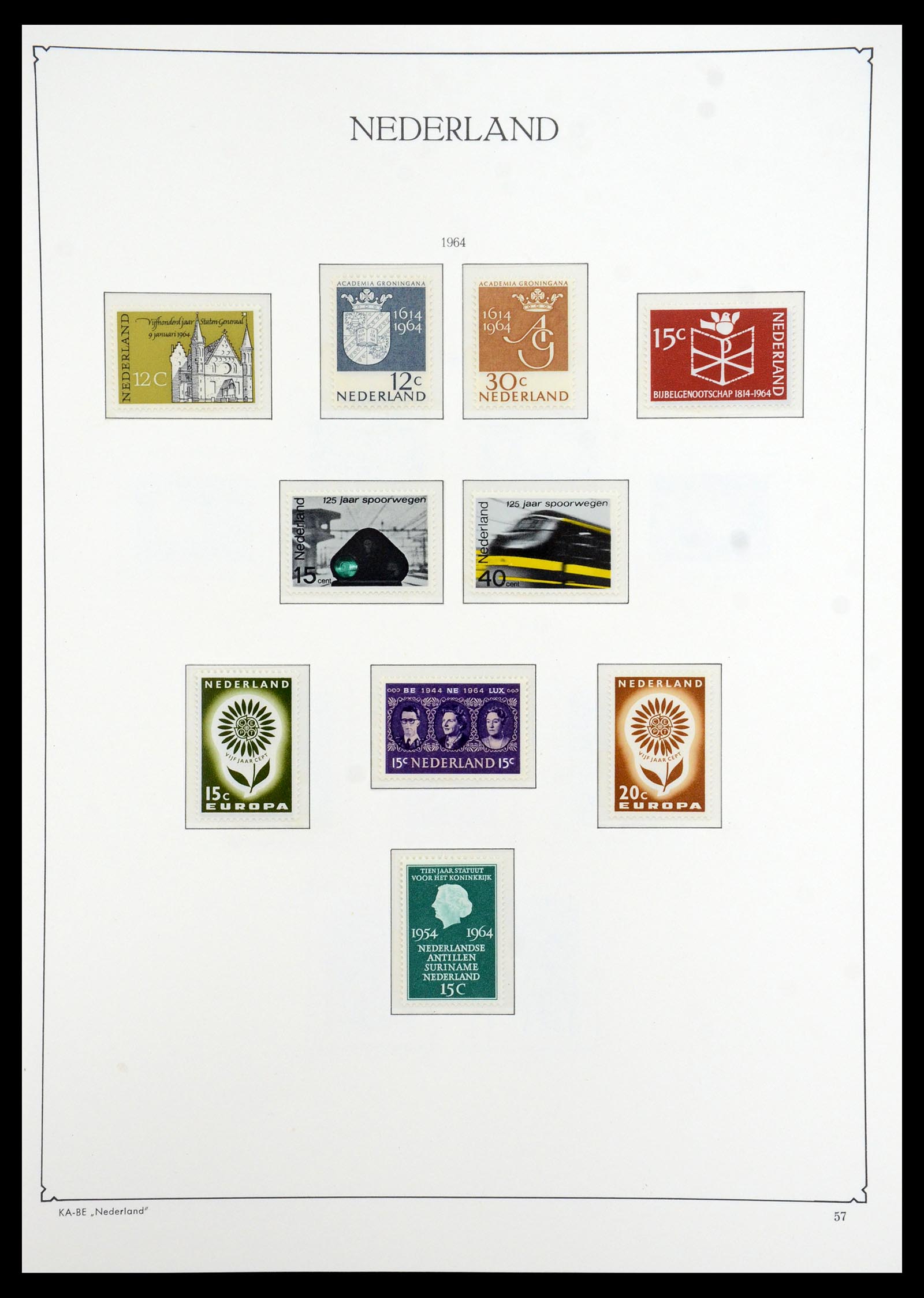 35942 054 - Postzegelverzameling 35942 Nederland 1899-1984.