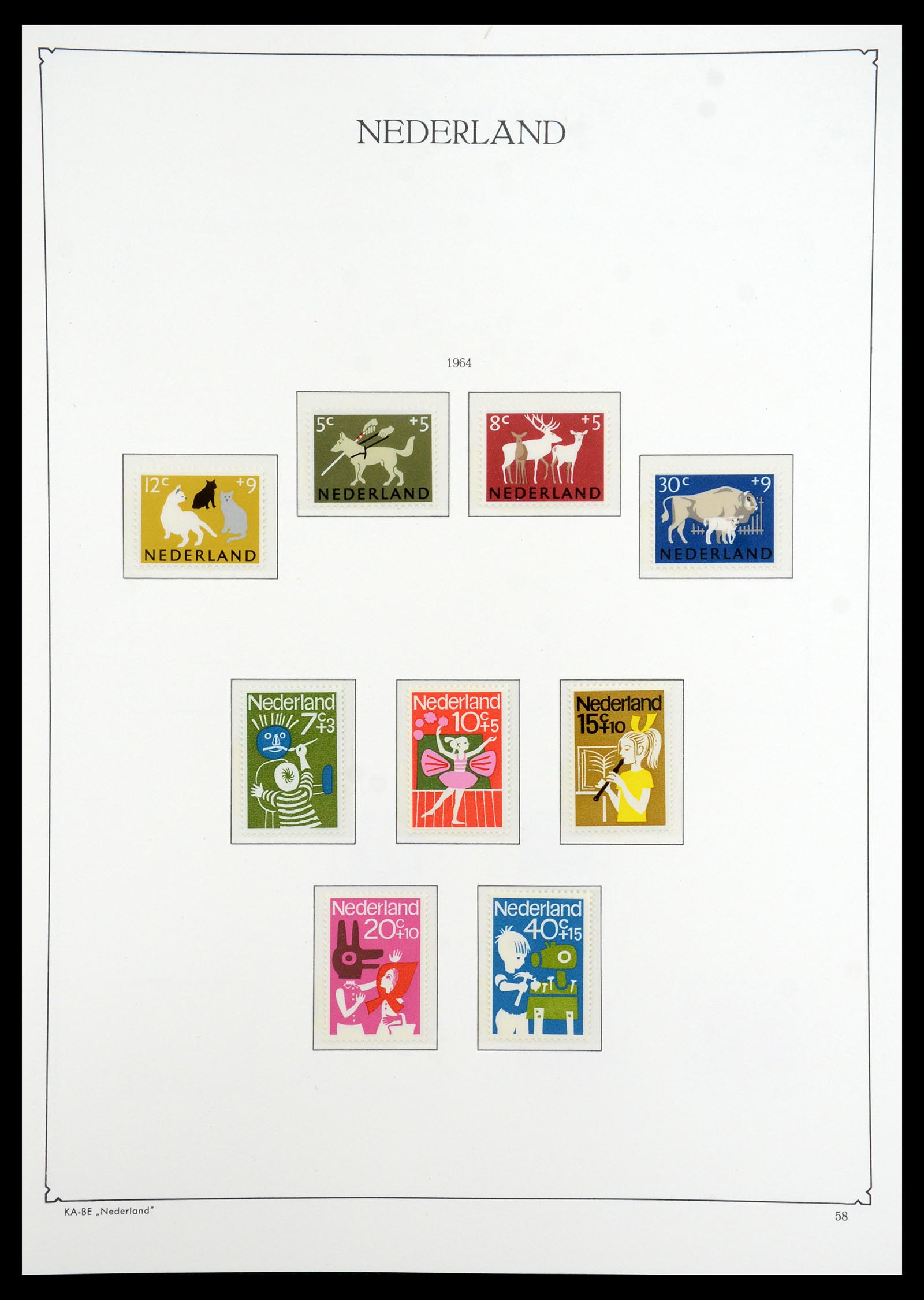 35942 055 - Postzegelverzameling 35942 Nederland 1899-1984.