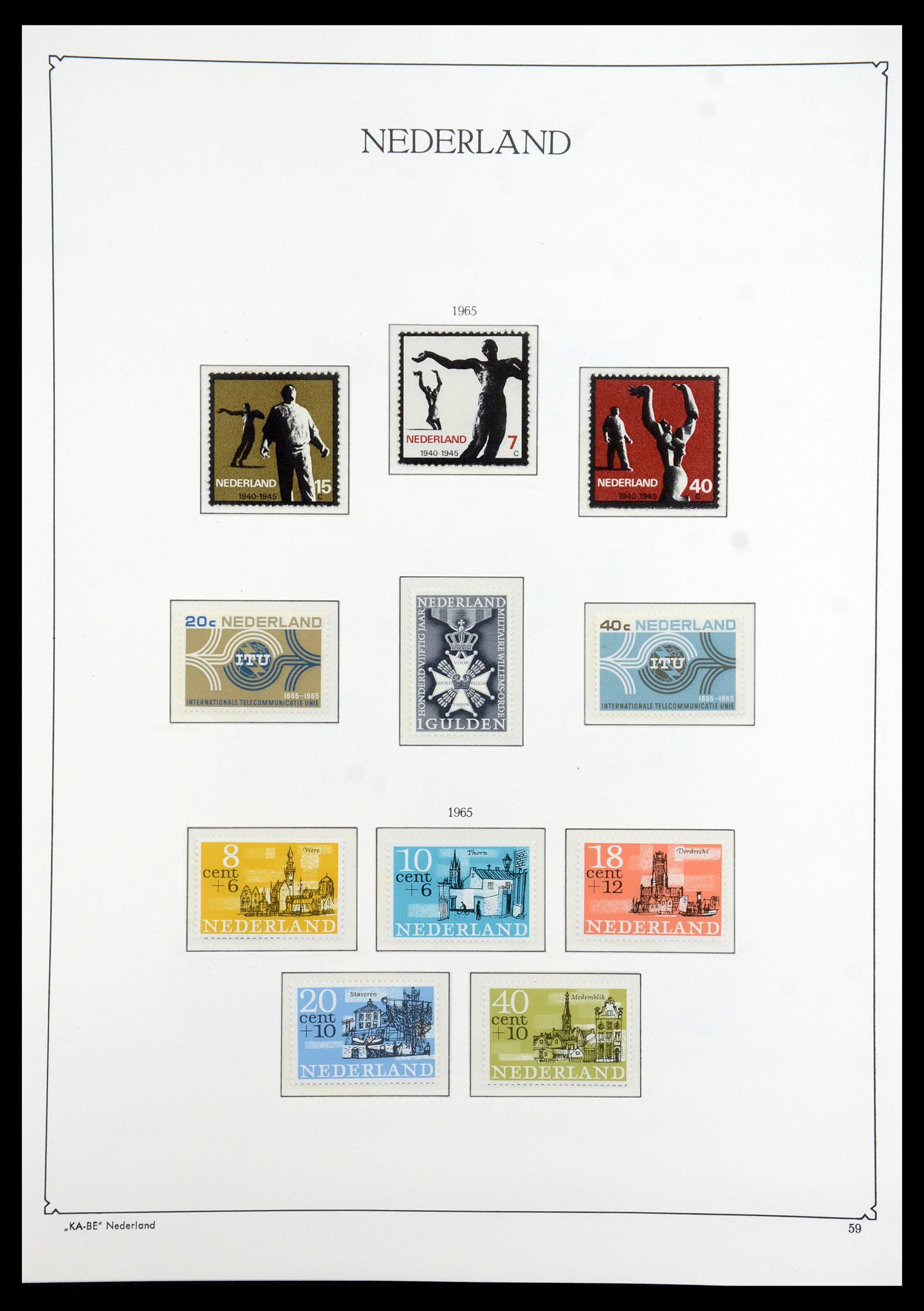 35942 057 - Postzegelverzameling 35942 Nederland 1899-1984.