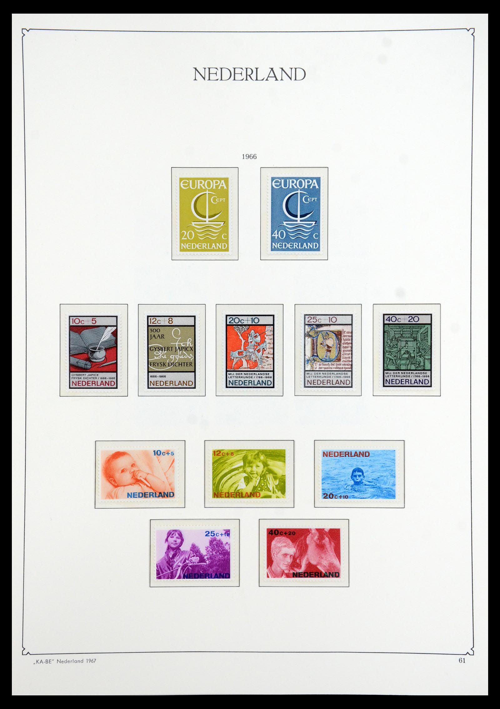 35942 061 - Postzegelverzameling 35942 Nederland 1899-1984.