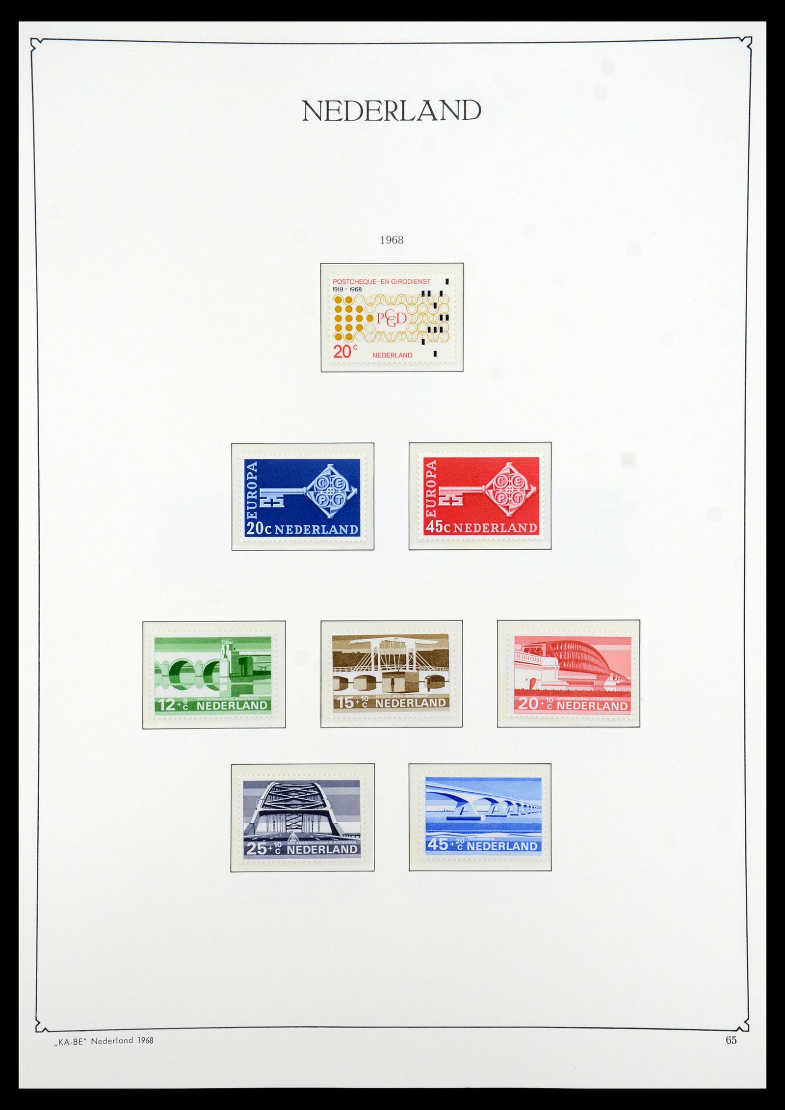 35942 071 - Postzegelverzameling 35942 Nederland 1899-1984.
