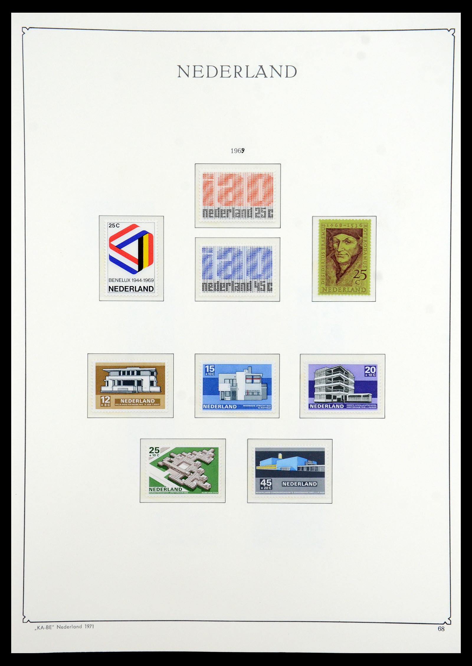 35942 074 - Postzegelverzameling 35942 Nederland 1899-1984.