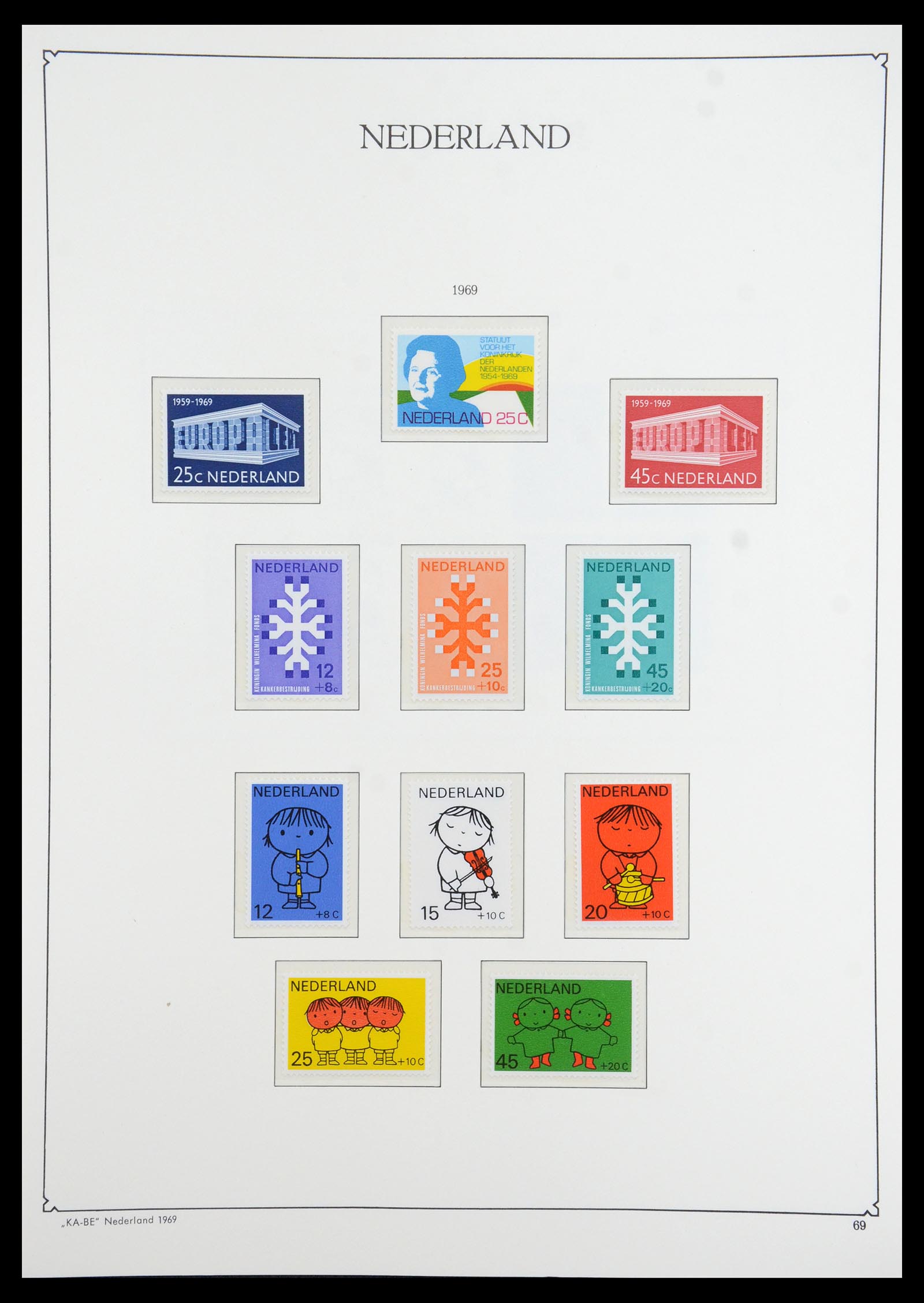 35942 075 - Postzegelverzameling 35942 Nederland 1899-1984.