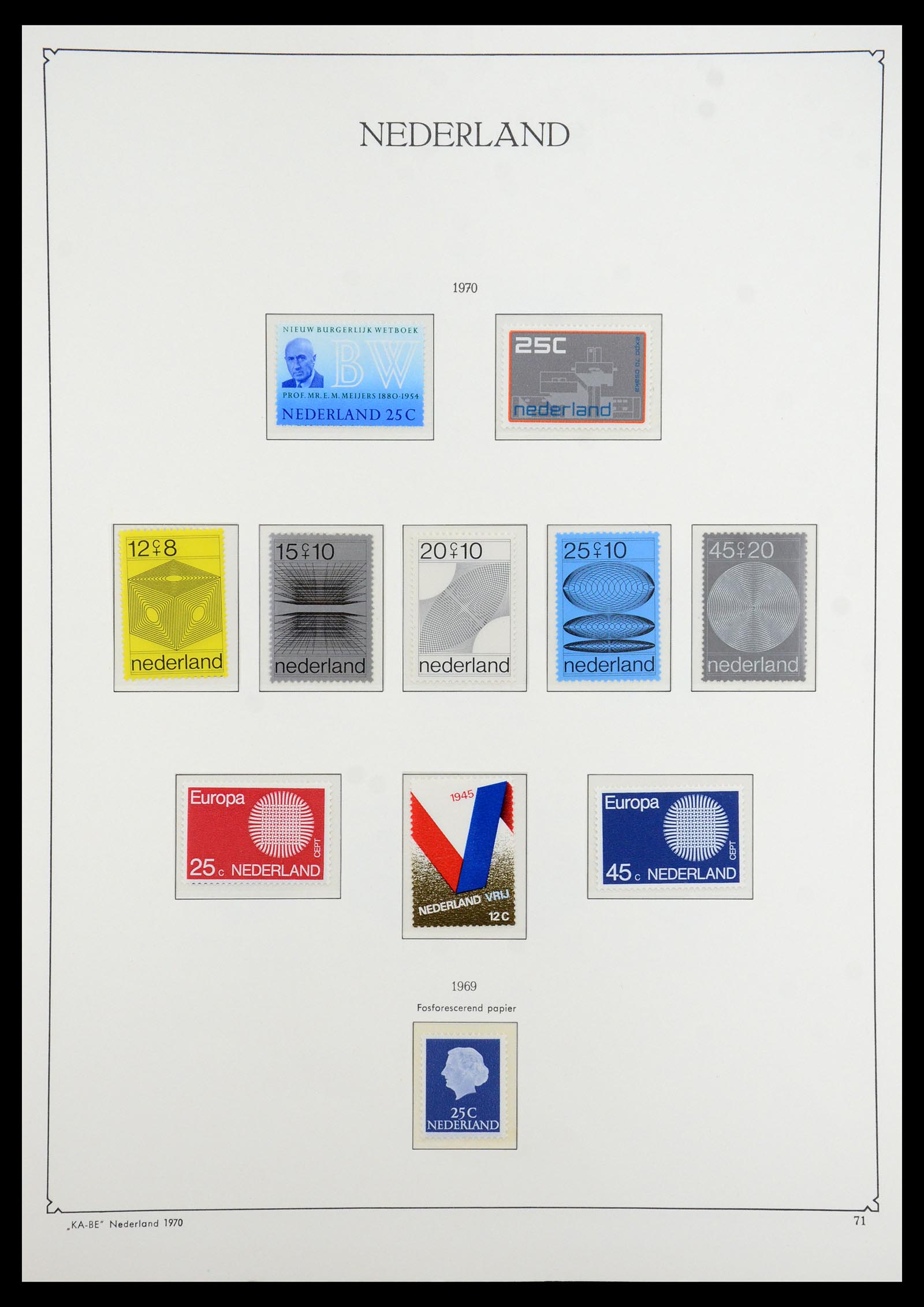 35942 079 - Postzegelverzameling 35942 Nederland 1899-1984.