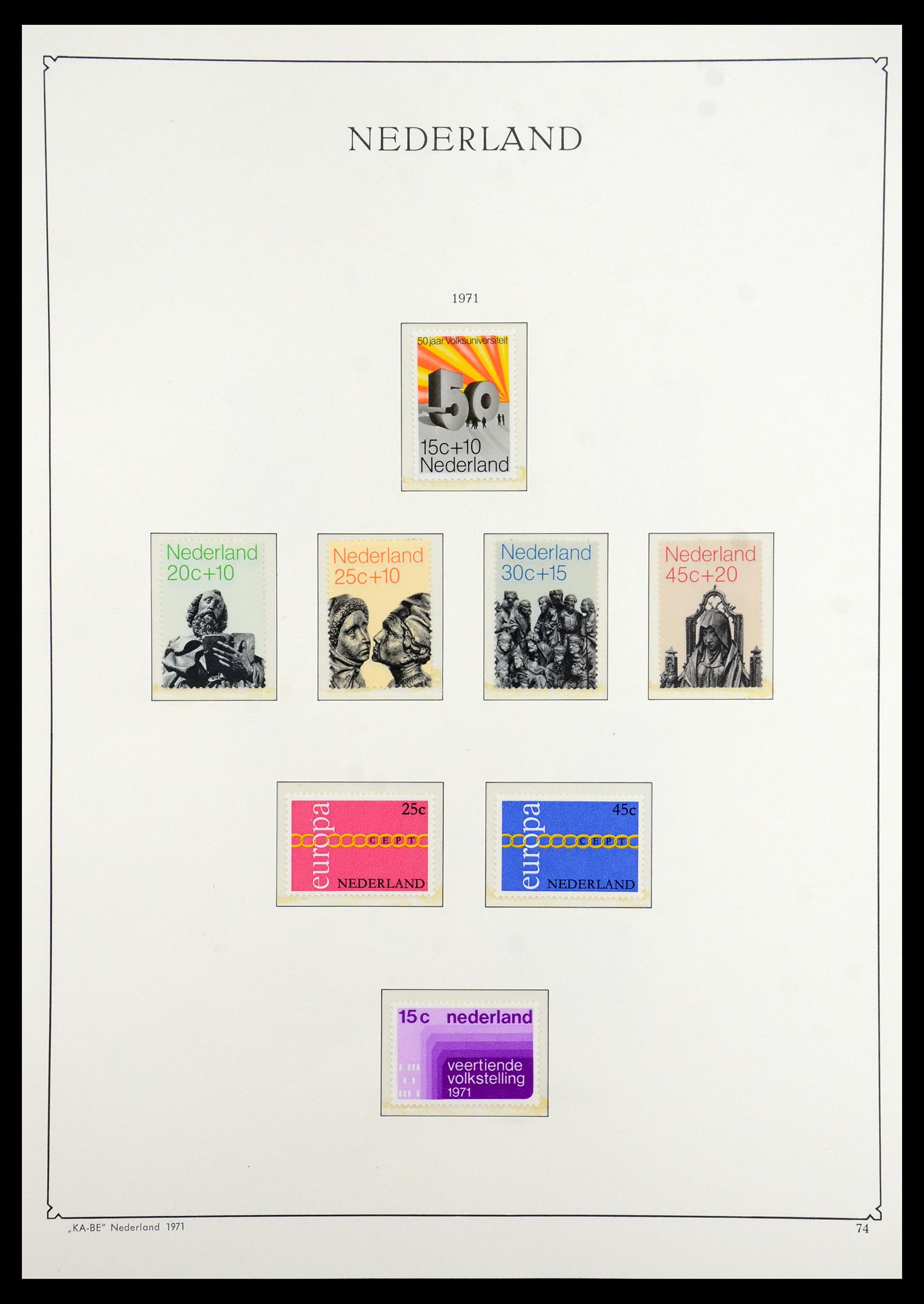 35942 082 - Postzegelverzameling 35942 Nederland 1899-1984.