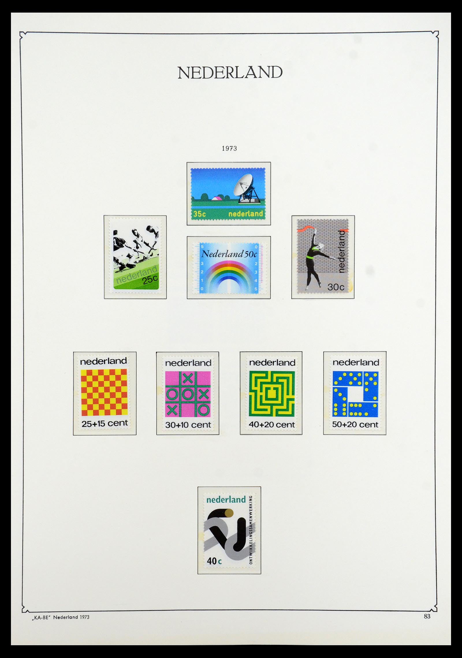 35942 091 - Postzegelverzameling 35942 Nederland 1899-1984.