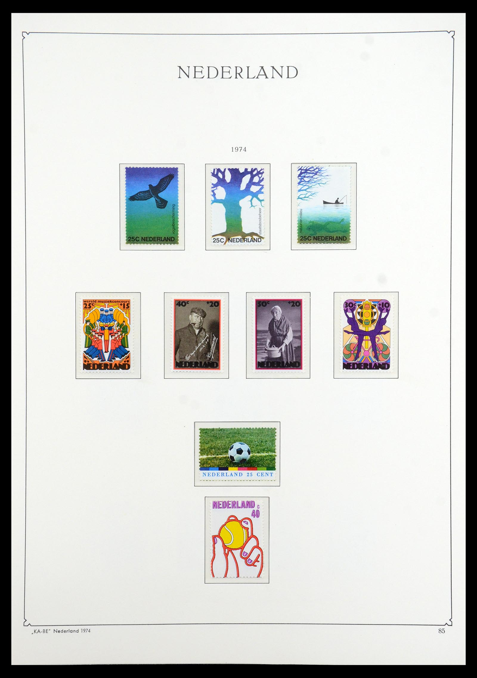 35942 093 - Postzegelverzameling 35942 Nederland 1899-1984.