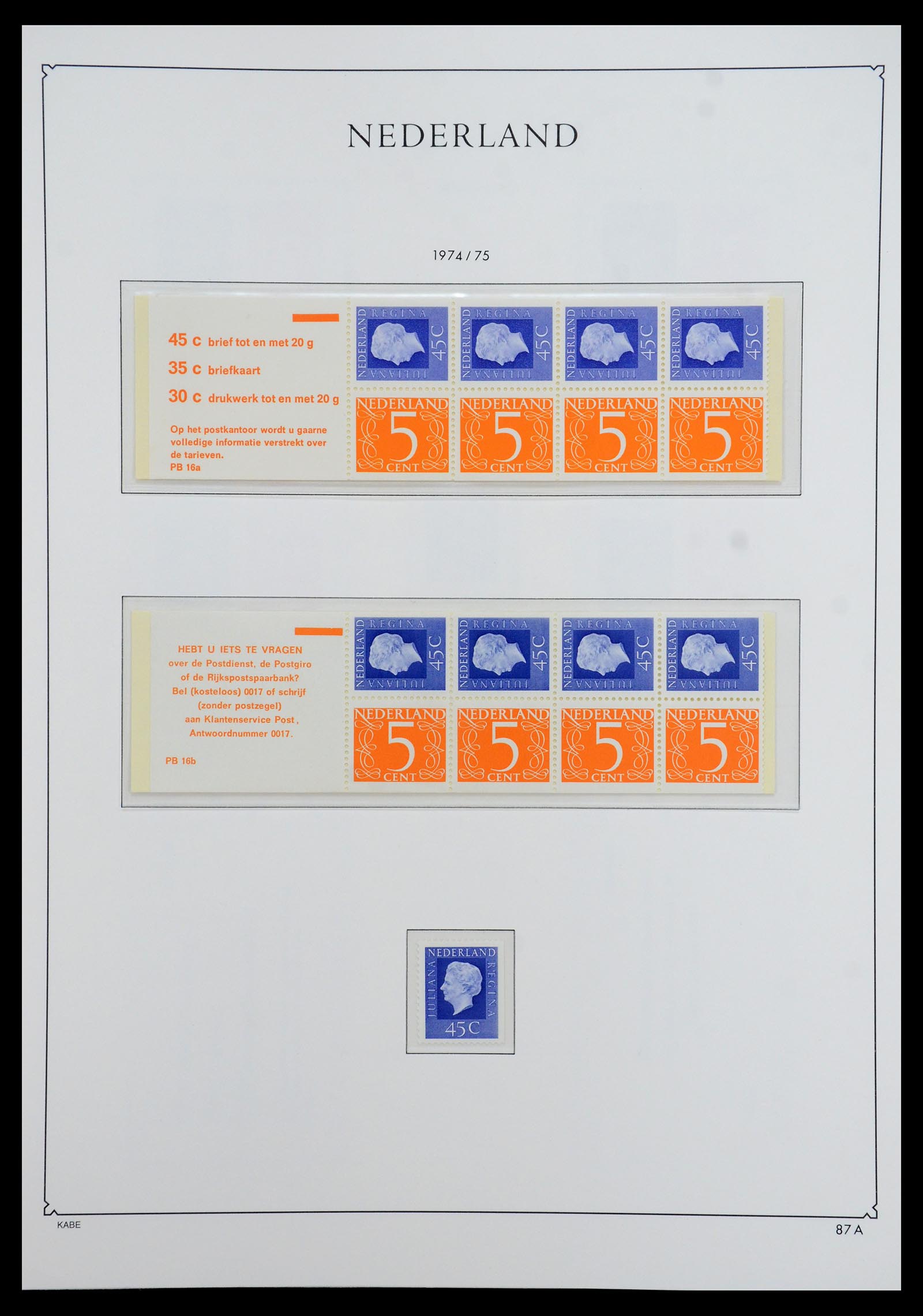 35942 096 - Postzegelverzameling 35942 Nederland 1899-1984.