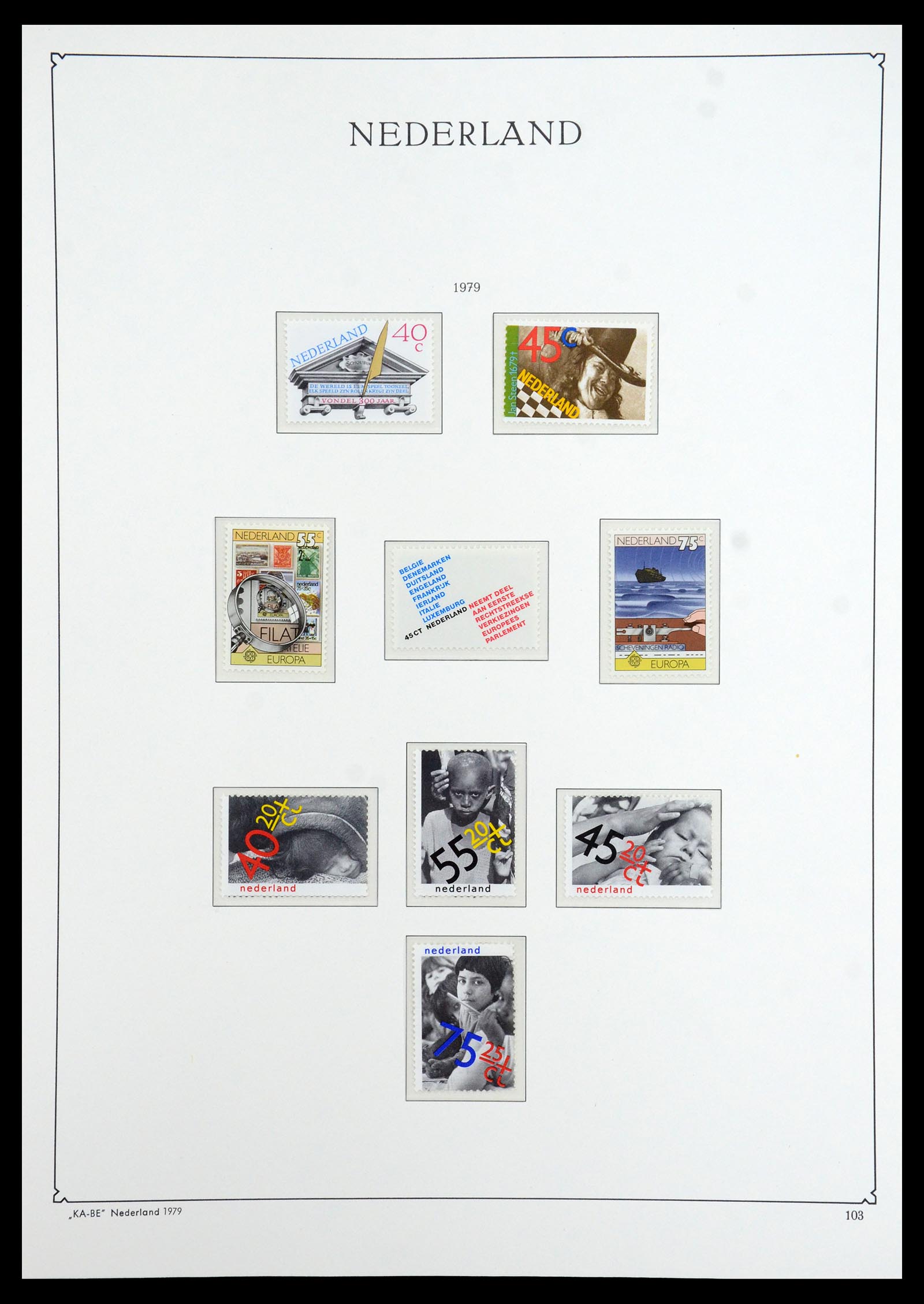 35942 118 - Postzegelverzameling 35942 Nederland 1899-1984.