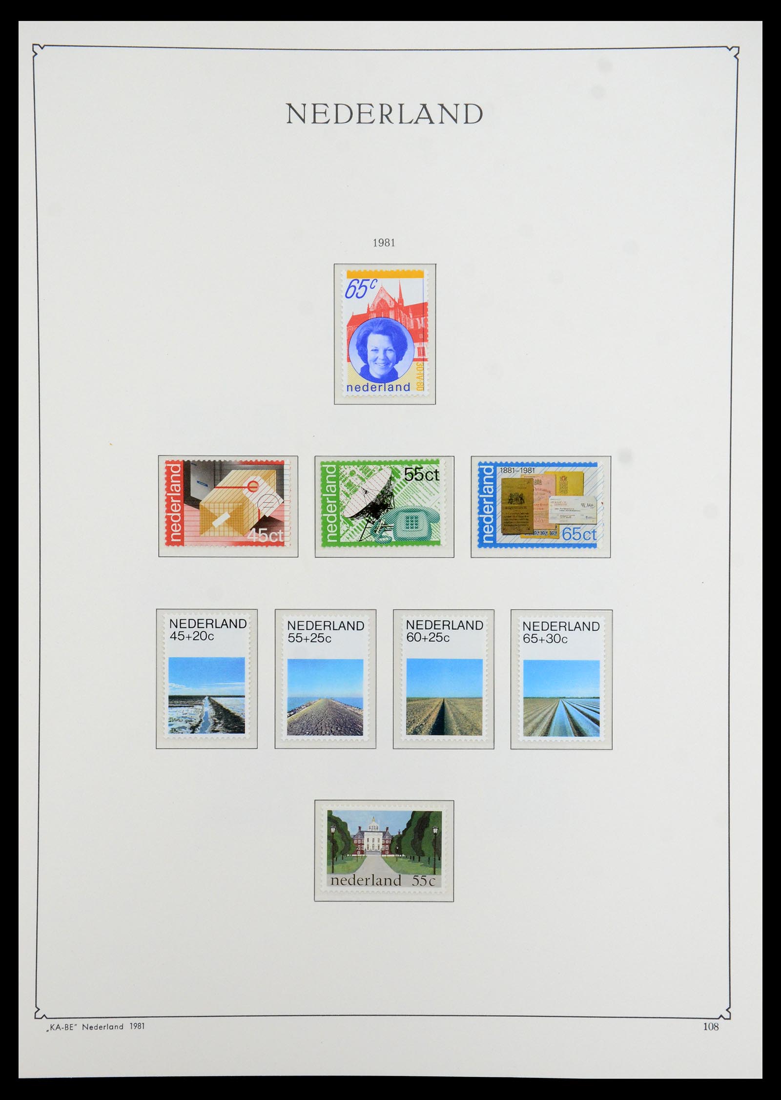 35942 123 - Postzegelverzameling 35942 Nederland 1899-1984.