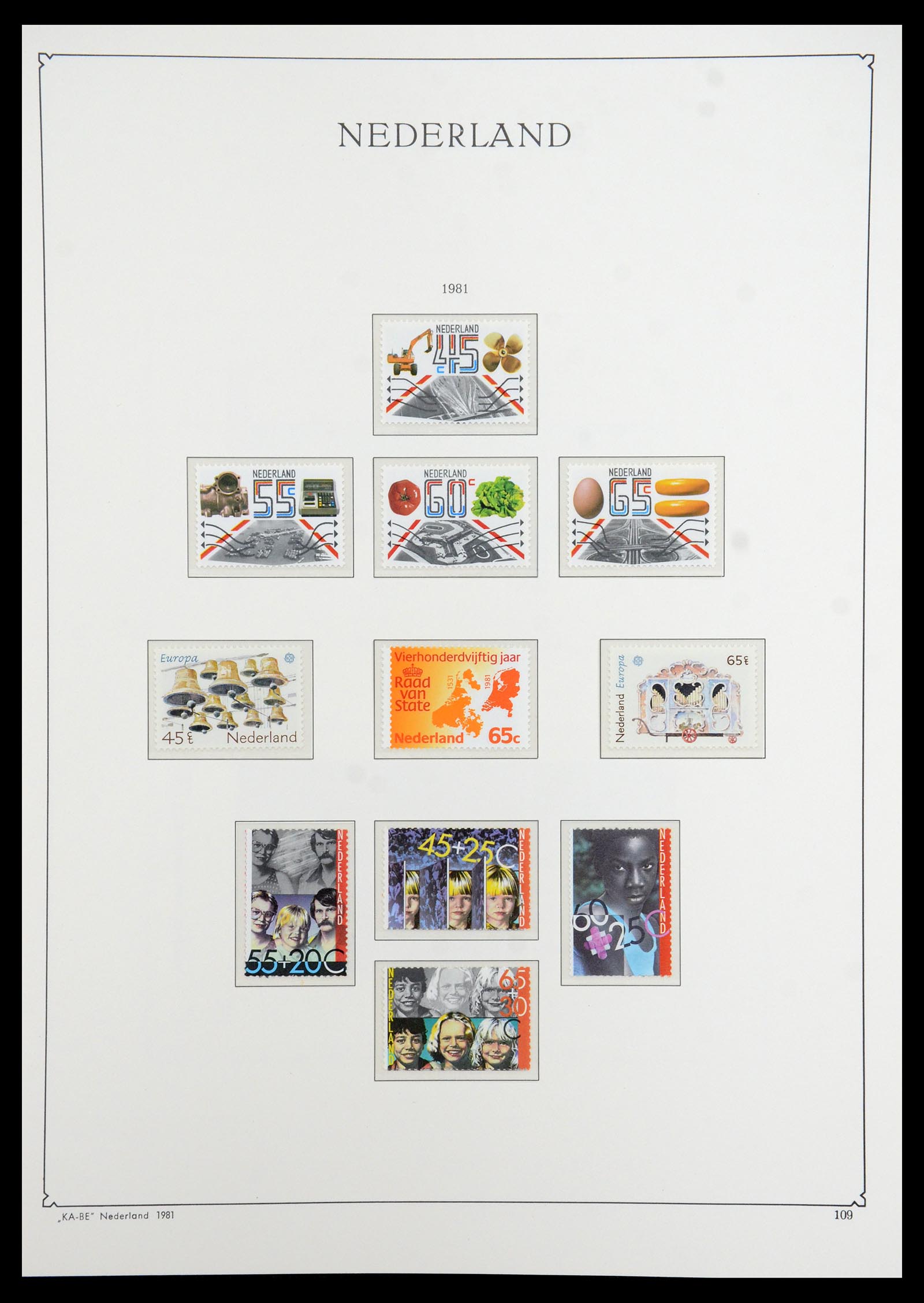 35942 124 - Postzegelverzameling 35942 Nederland 1899-1984.