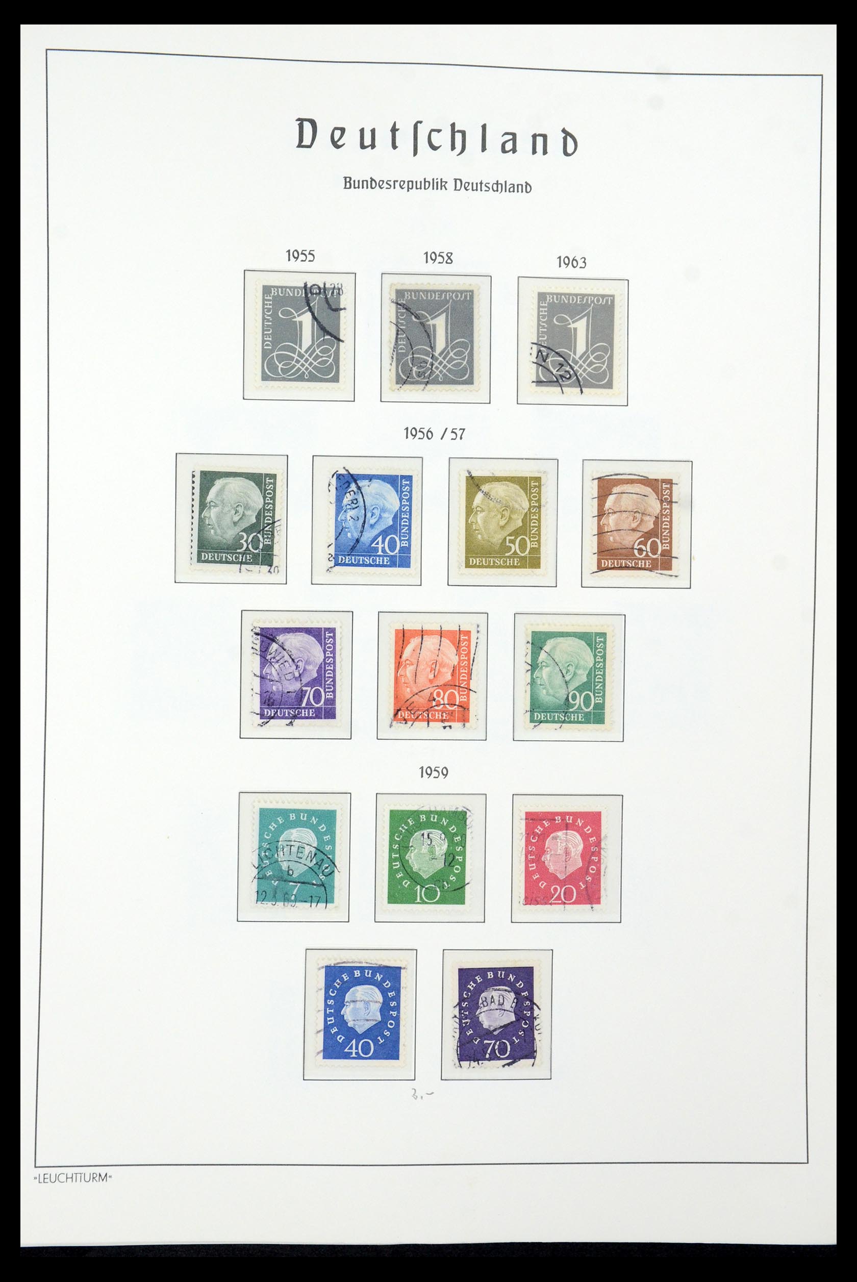 35943 010 - Stamp Collection 35943 Bundespost 1949-1992.