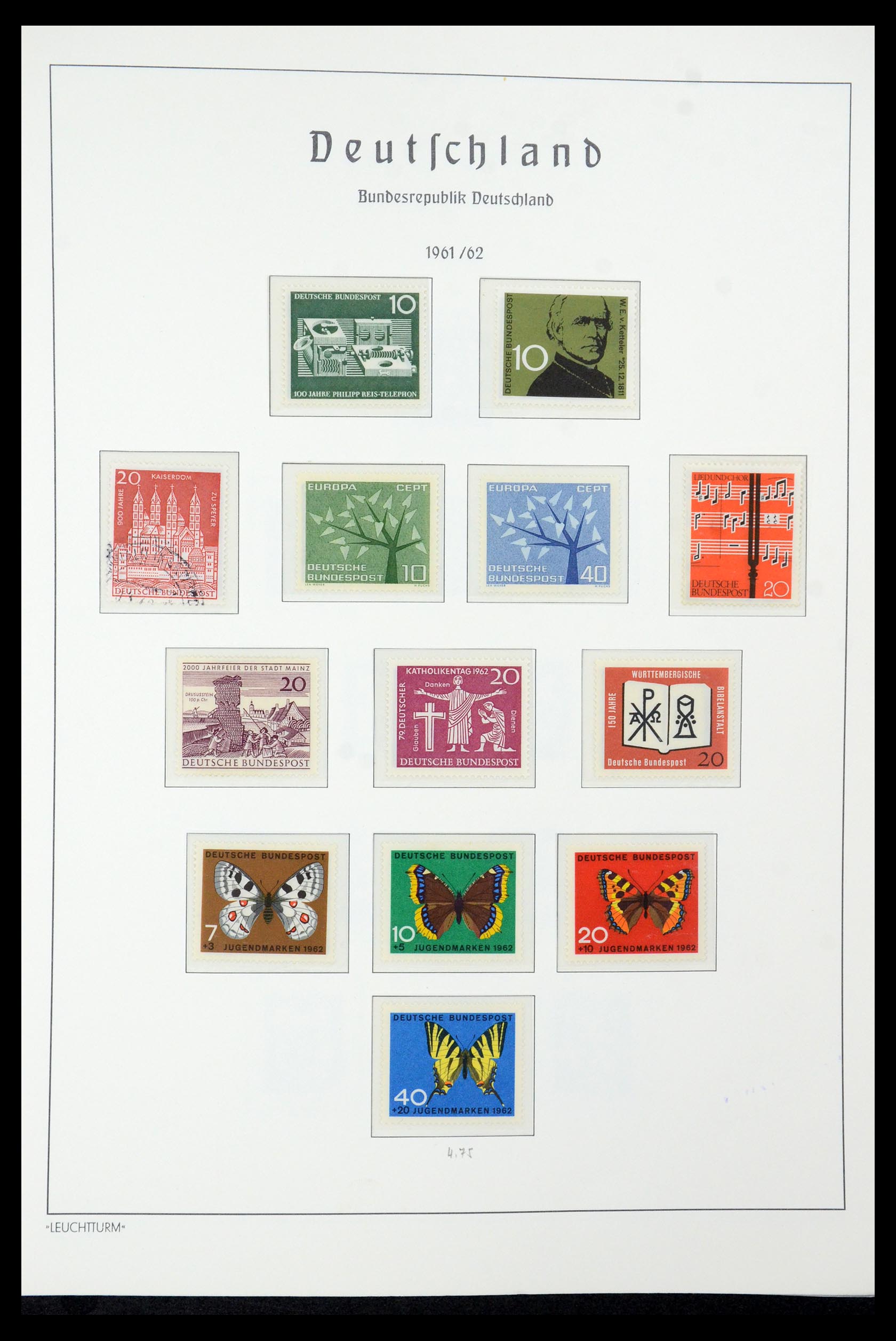 35943 021 - Postzegelverzameling 35943 Bundespost 1949-1992.