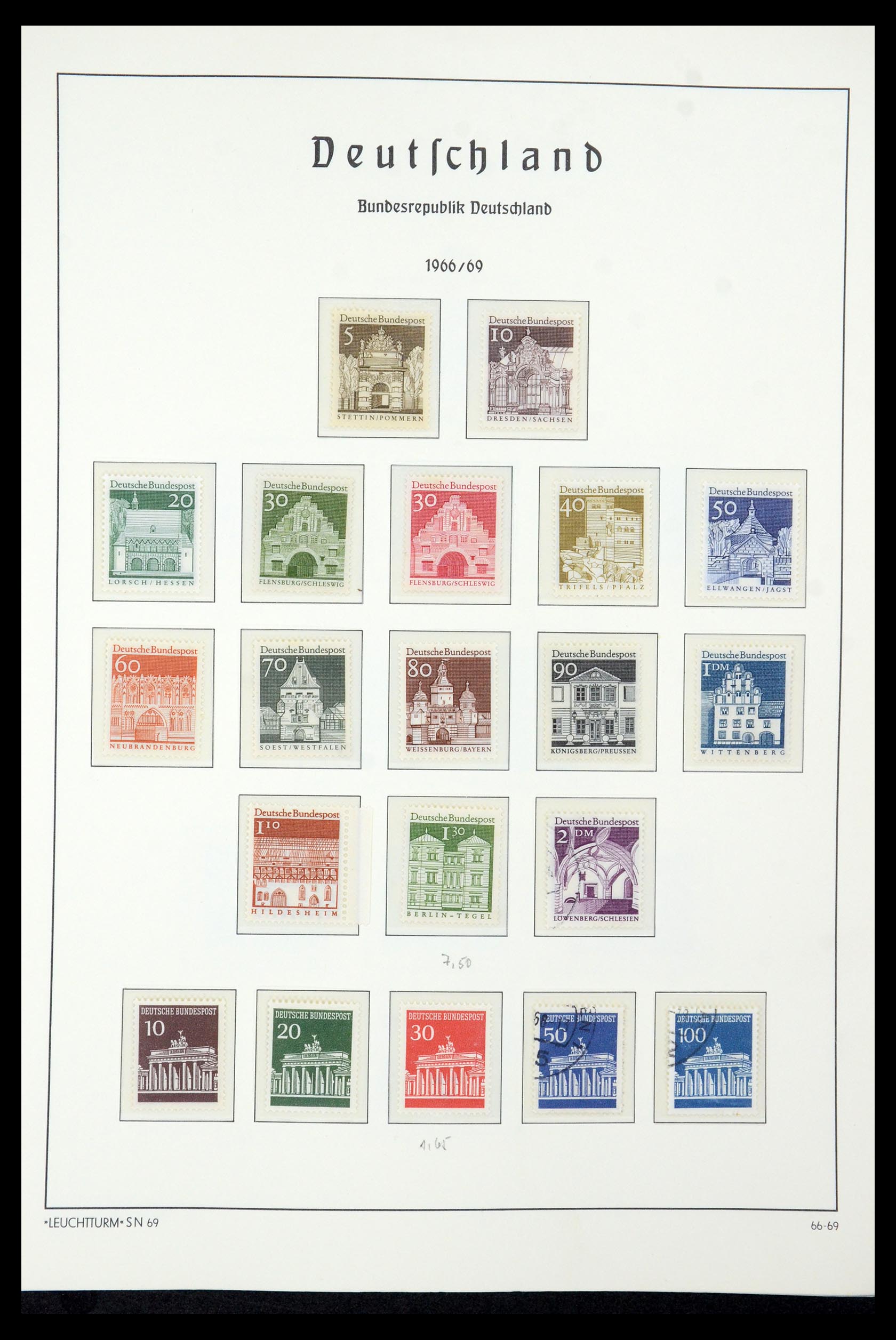 35943 034 - Postzegelverzameling 35943 Bundespost 1949-1992.