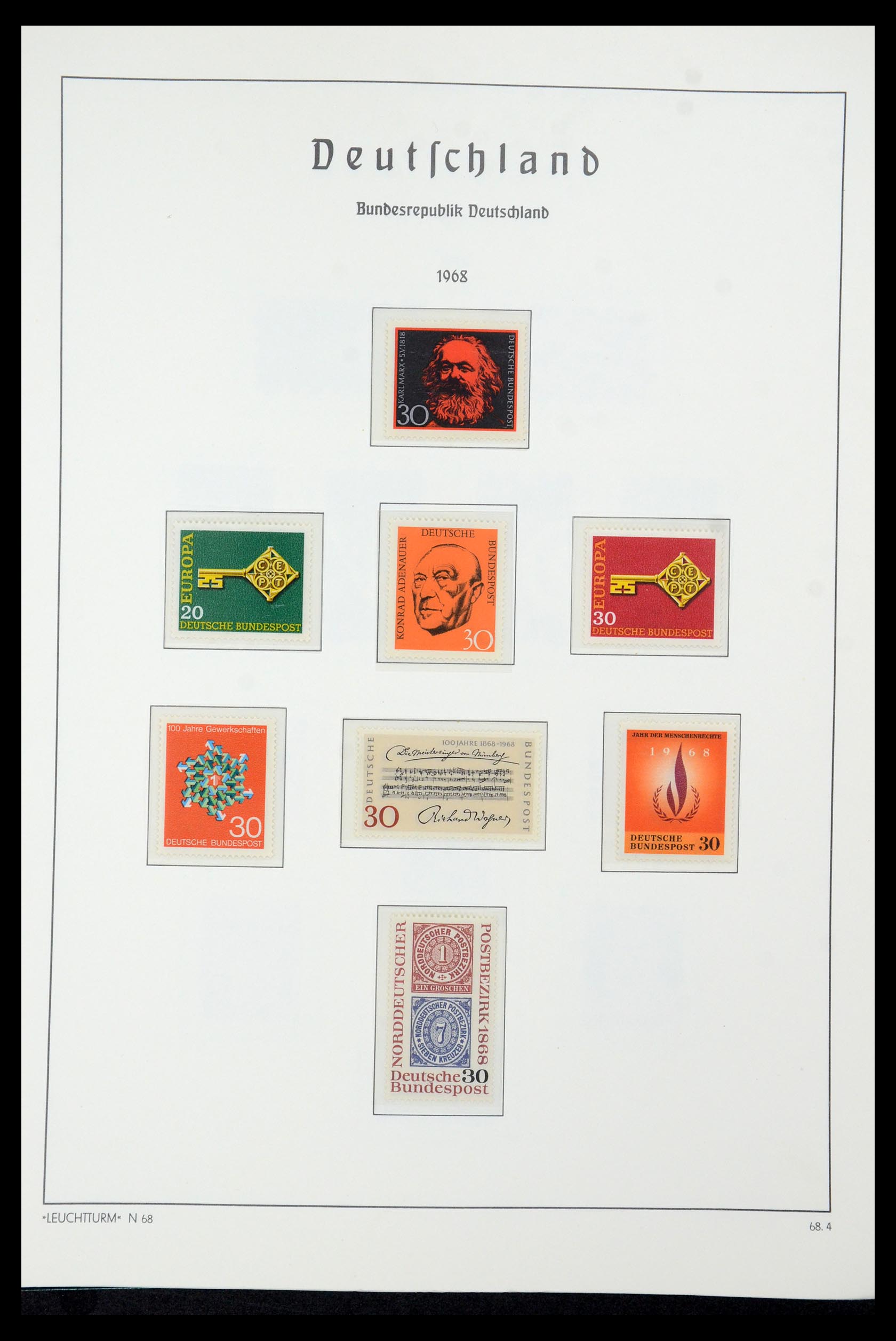 35943 042 - Postzegelverzameling 35943 Bundespost 1949-1992.