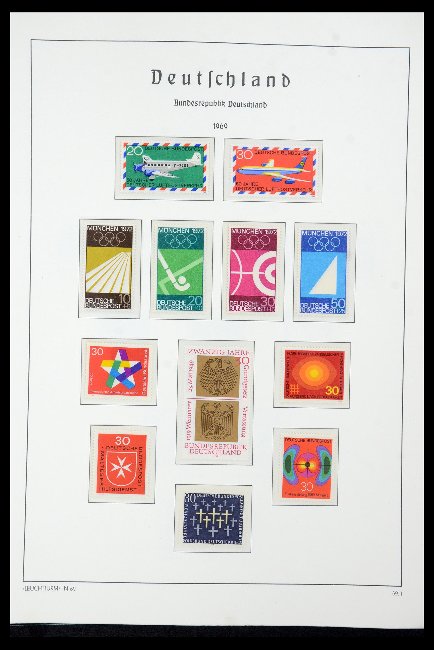 35943 043 - Postzegelverzameling 35943 Bundespost 1949-1992.