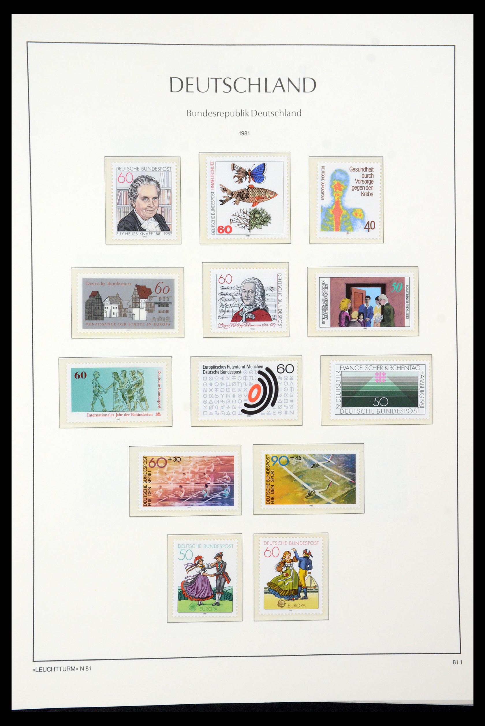 35943 098 - Postzegelverzameling 35943 Bundespost 1949-1992.