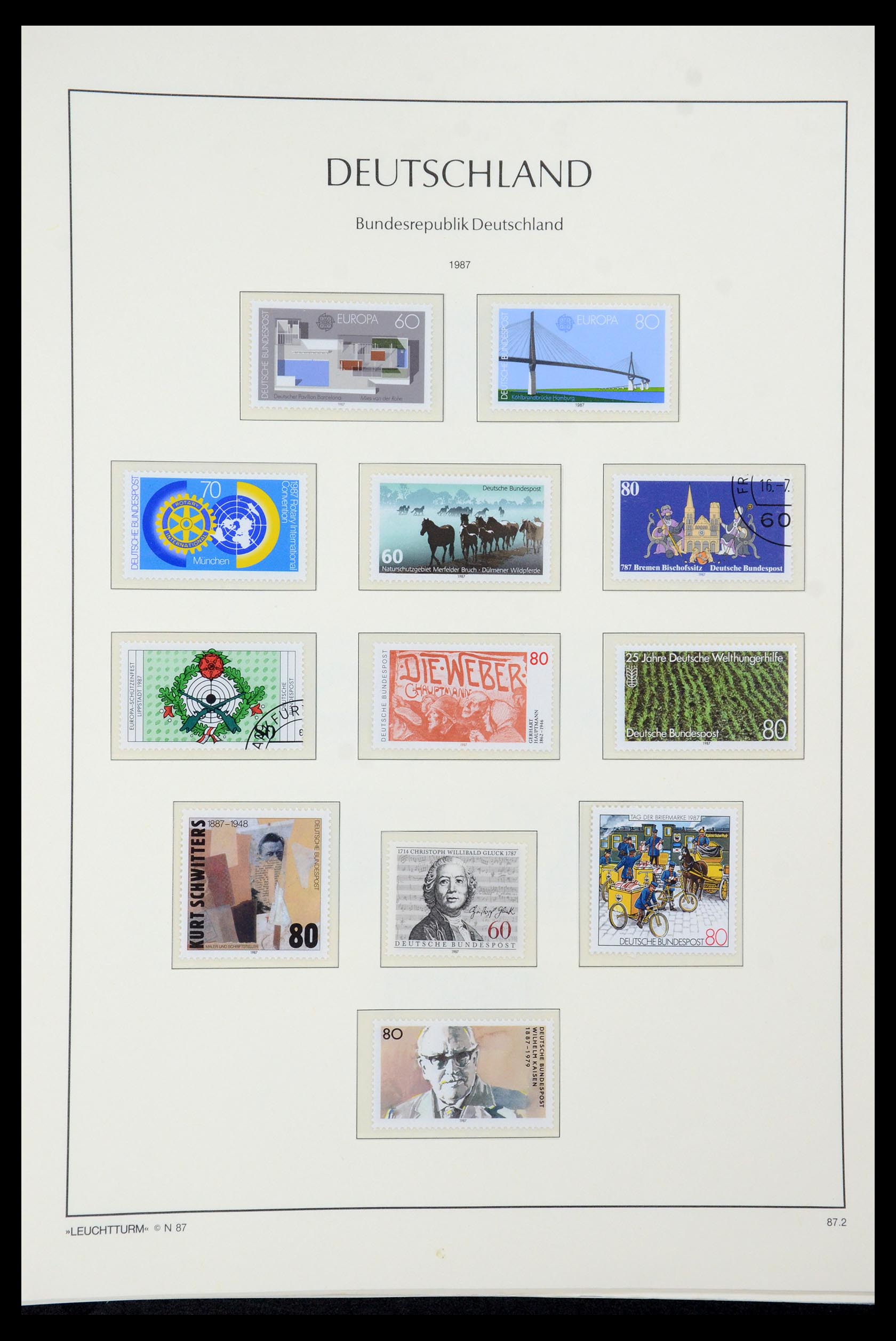35943 123 - Stamp Collection 35943 Bundespost 1949-1992.