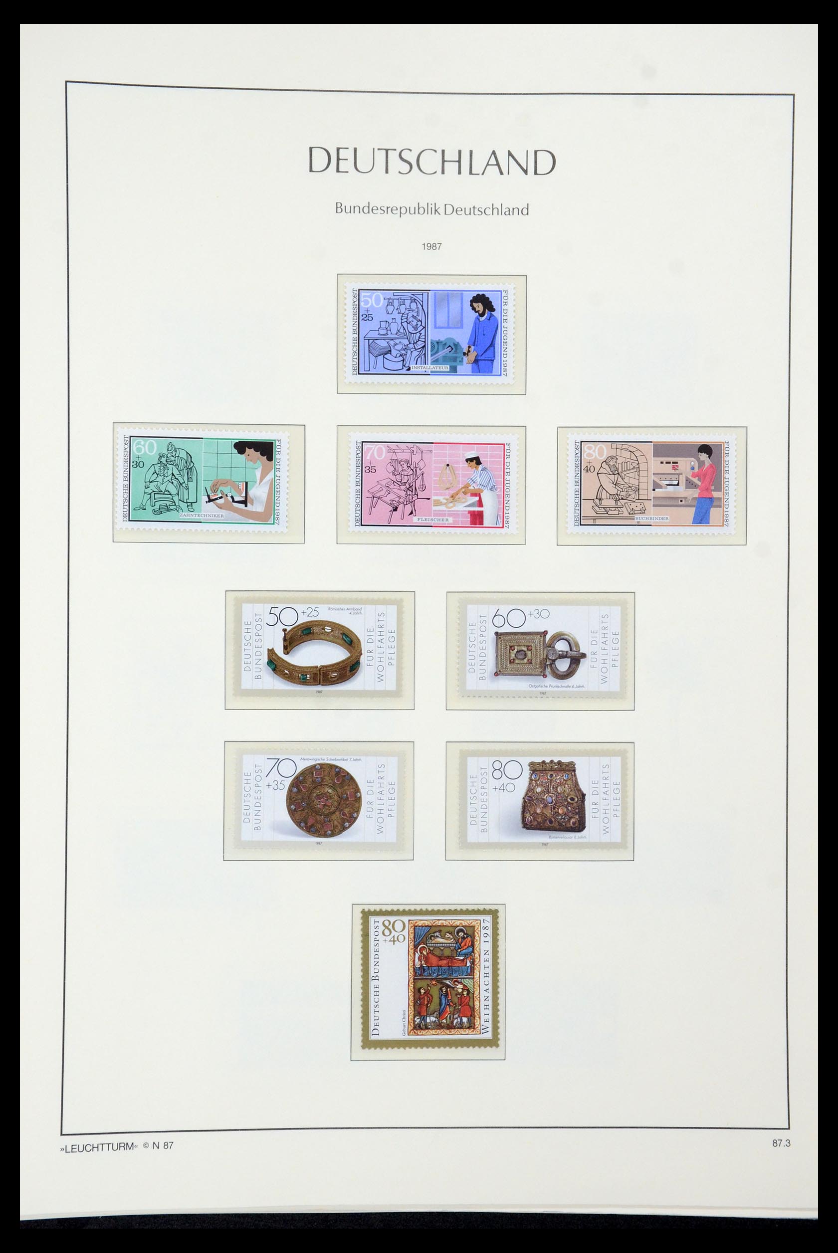 35943 124 - Postzegelverzameling 35943 Bundespost 1949-1992.