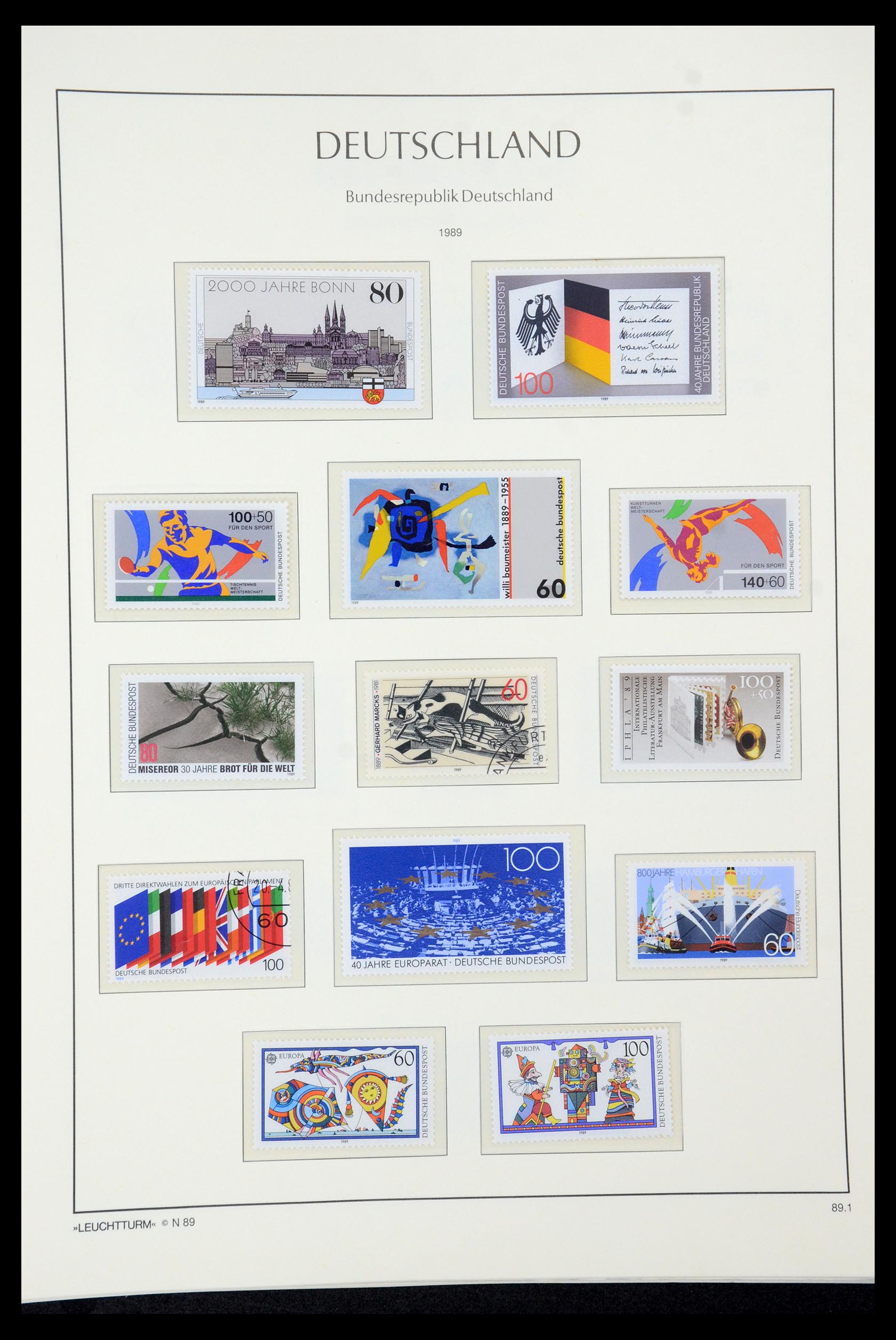 35943 128 - Postzegelverzameling 35943 Bundespost 1949-1992.