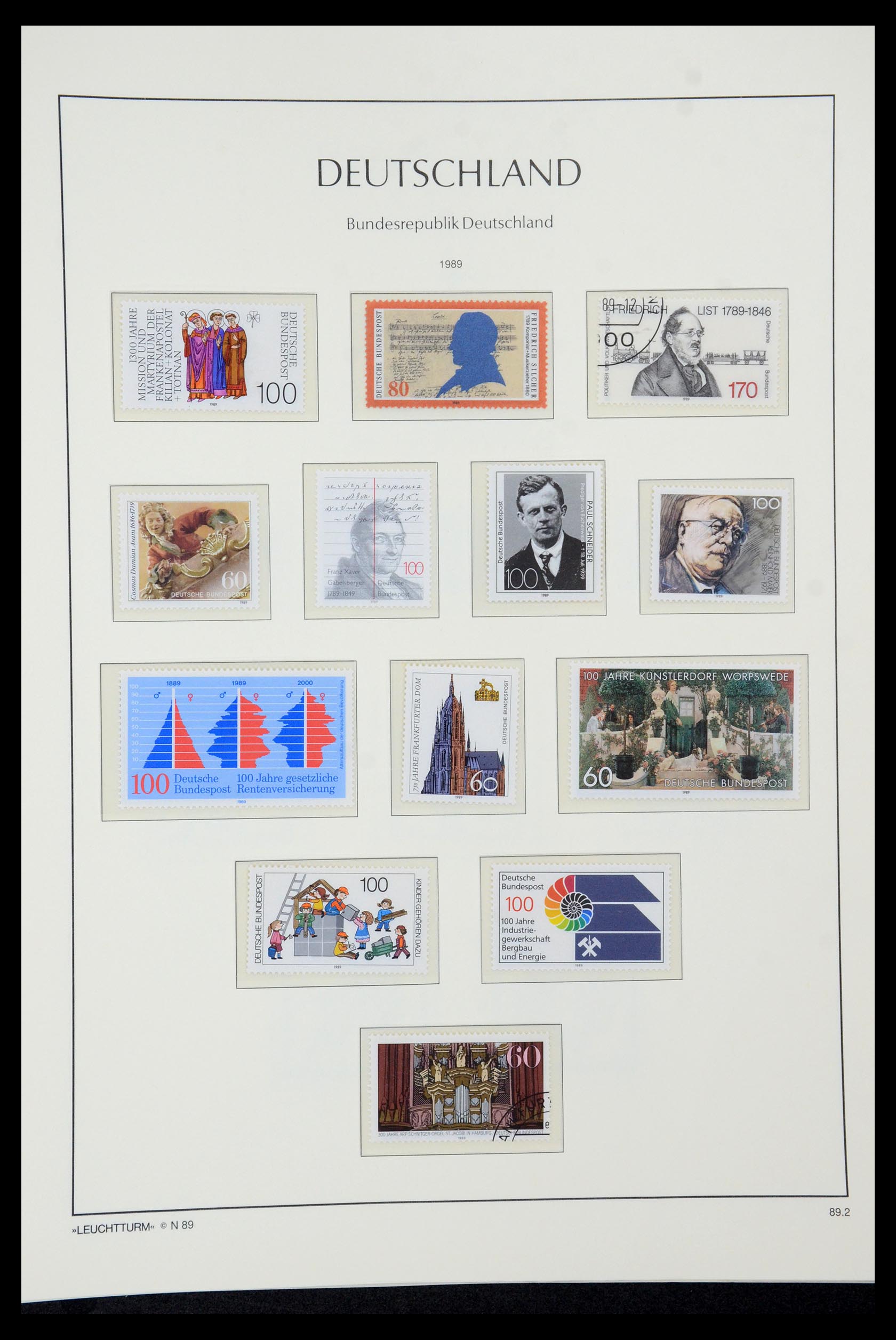 35943 129 - Postzegelverzameling 35943 Bundespost 1949-1992.