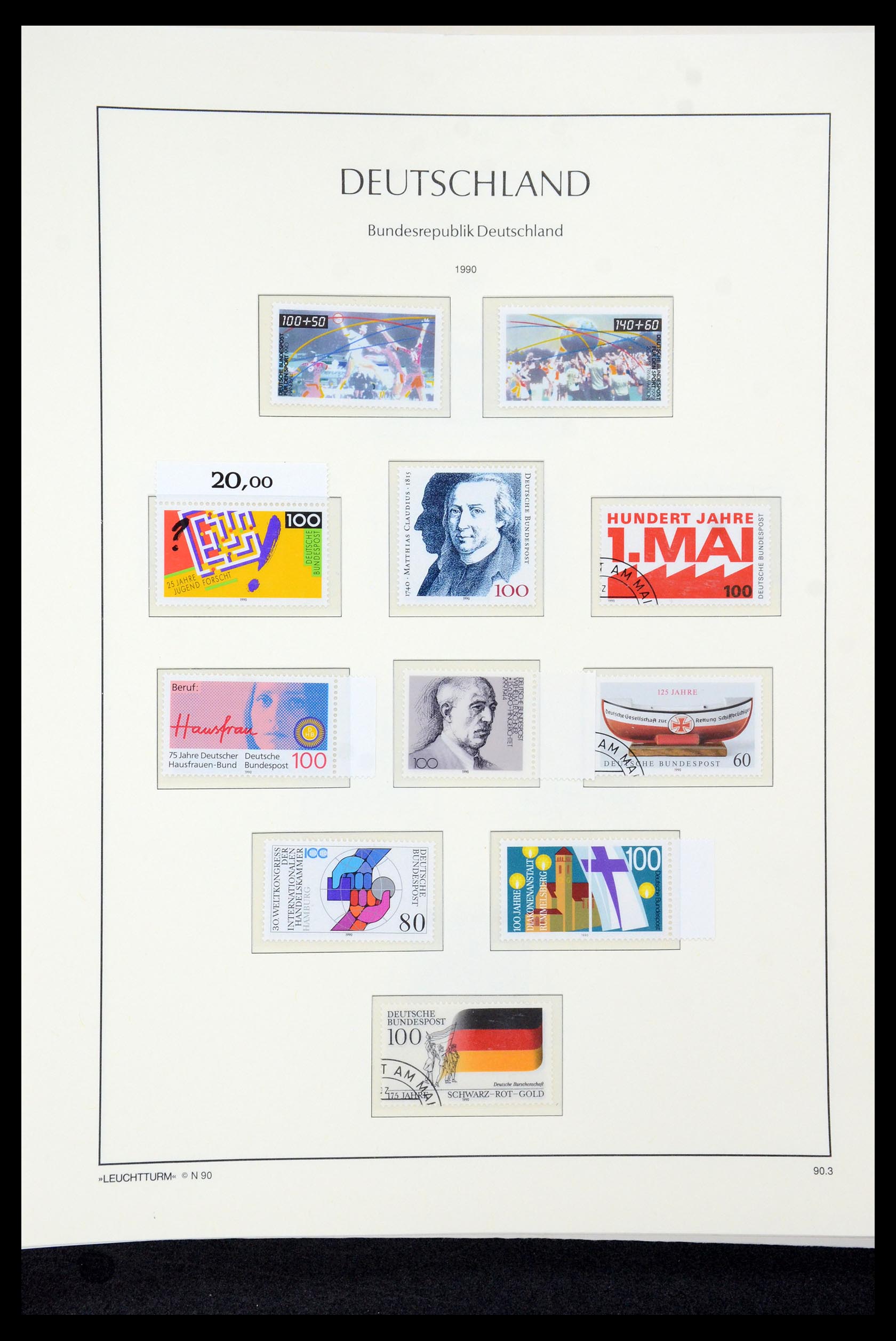 35943 137 - Postzegelverzameling 35943 Bundespost 1949-1992.