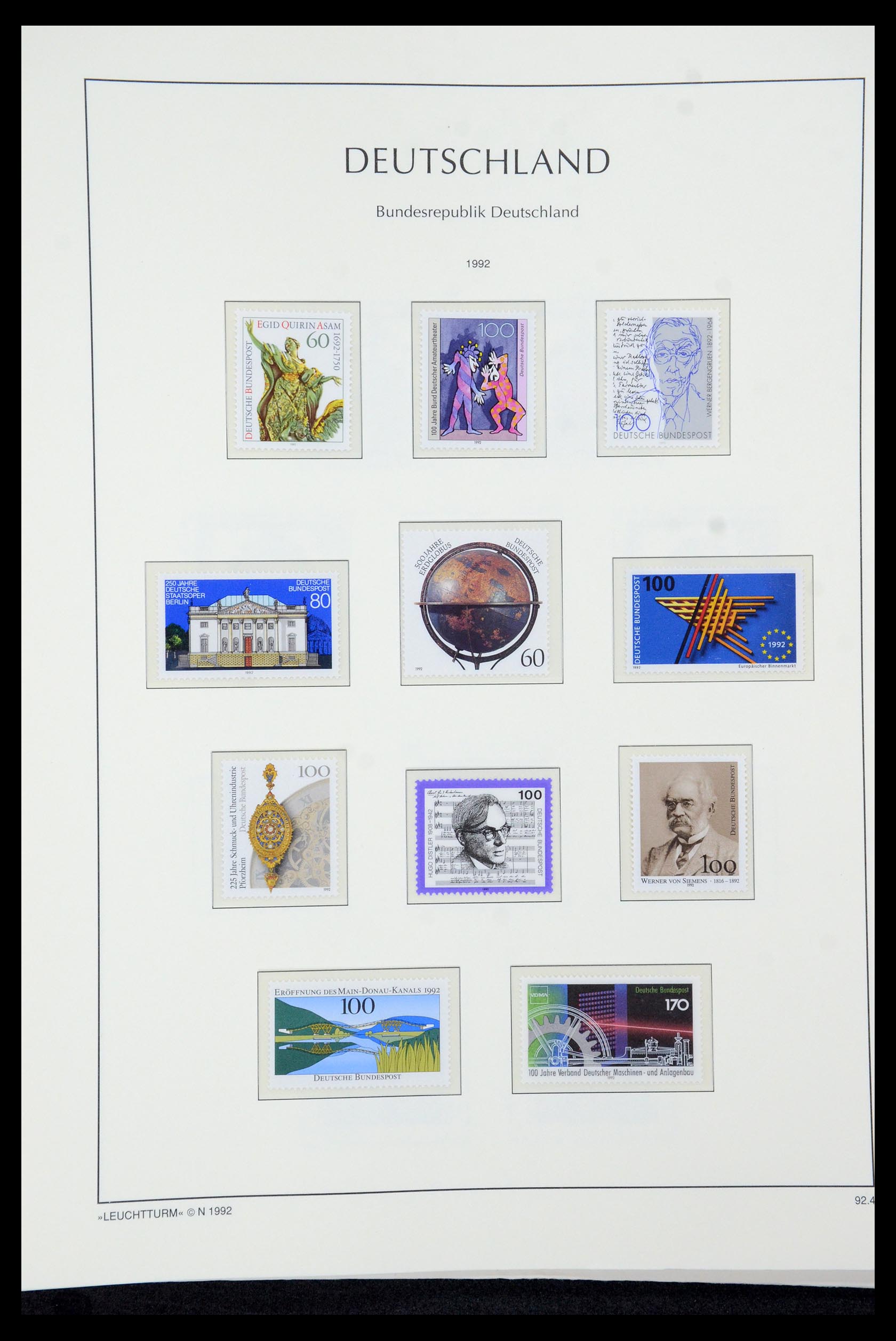 35943 152 - Postzegelverzameling 35943 Bundespost 1949-1992.